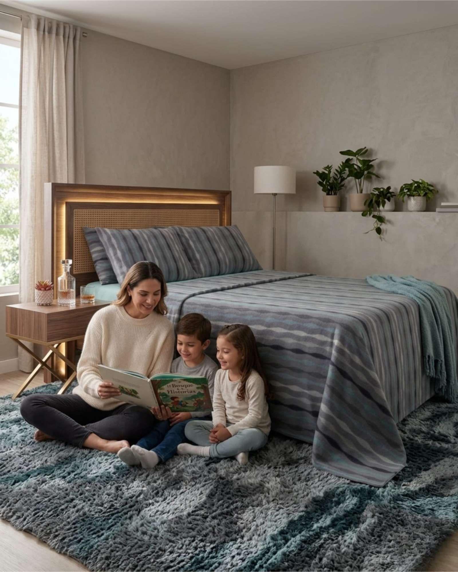 Sabanas Polar de Invierno King Estampado Premium m2-4