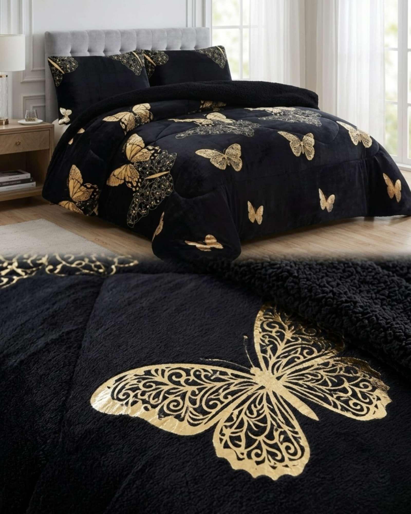 Cubrecamas Sherpa 2 Plazas Plush Ultra Suave De Lujo m15-4