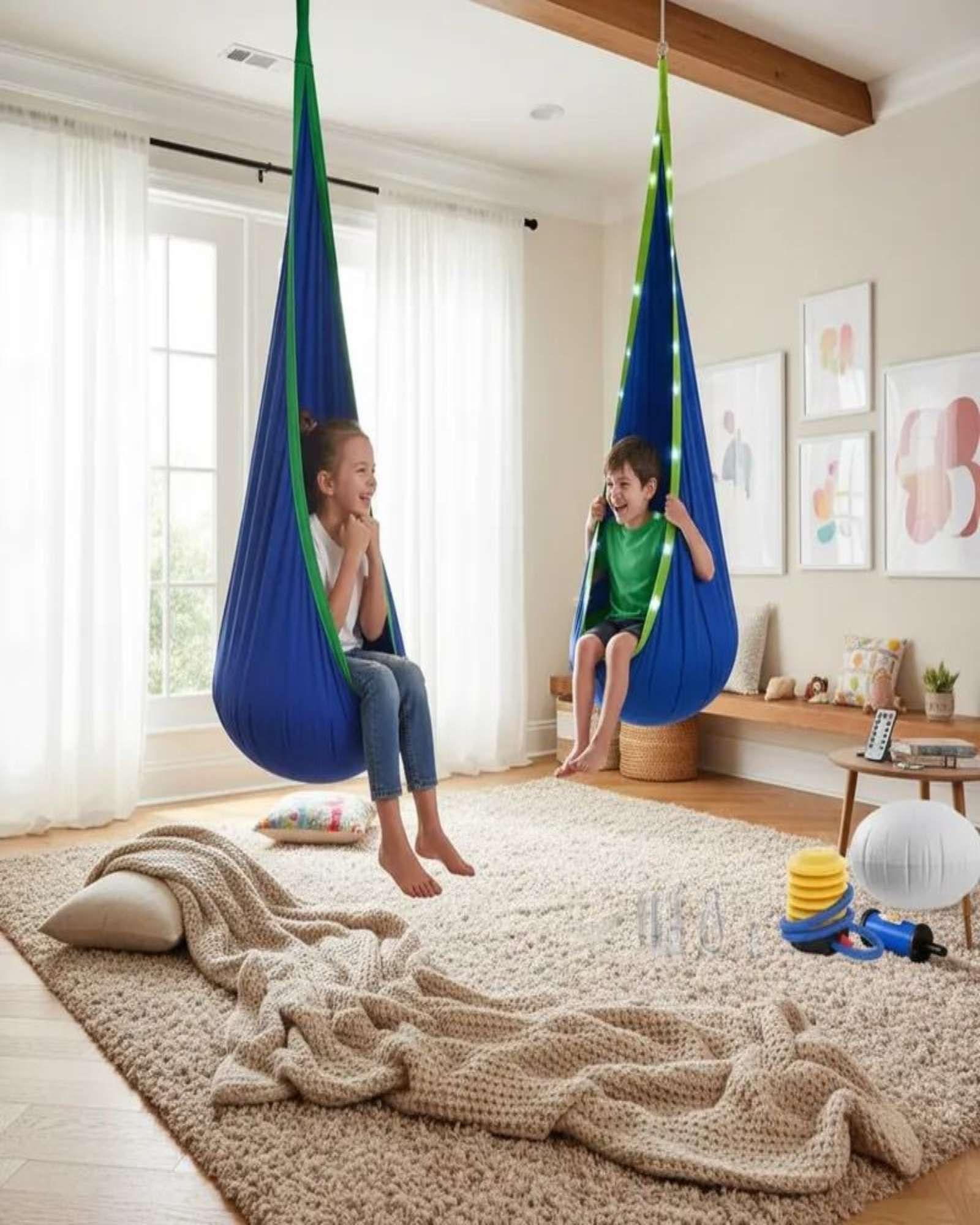 Hamaca Columpio Sensorial con Cojin para Niños-2