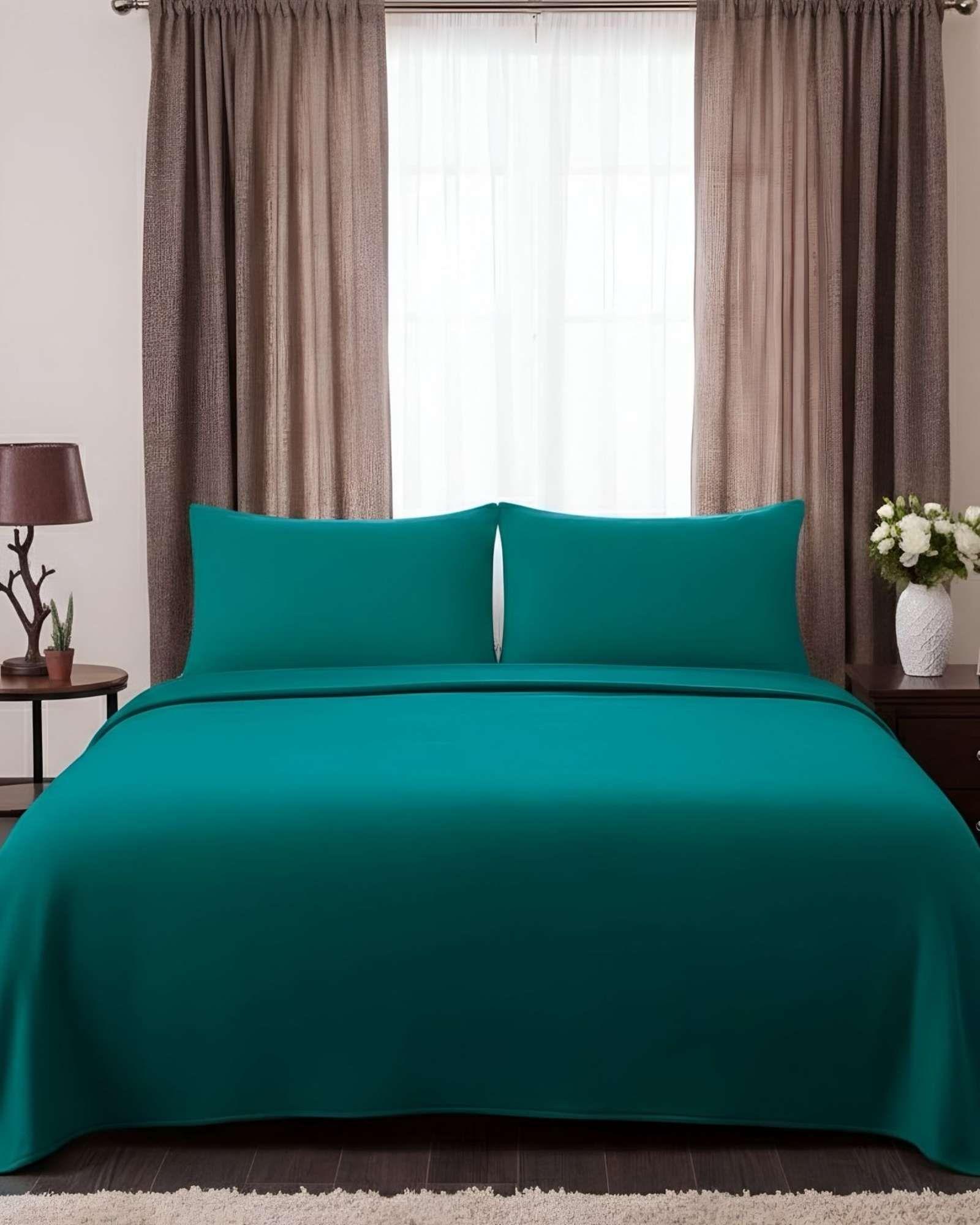 Sabana extra suave premium de polar Verde King-2