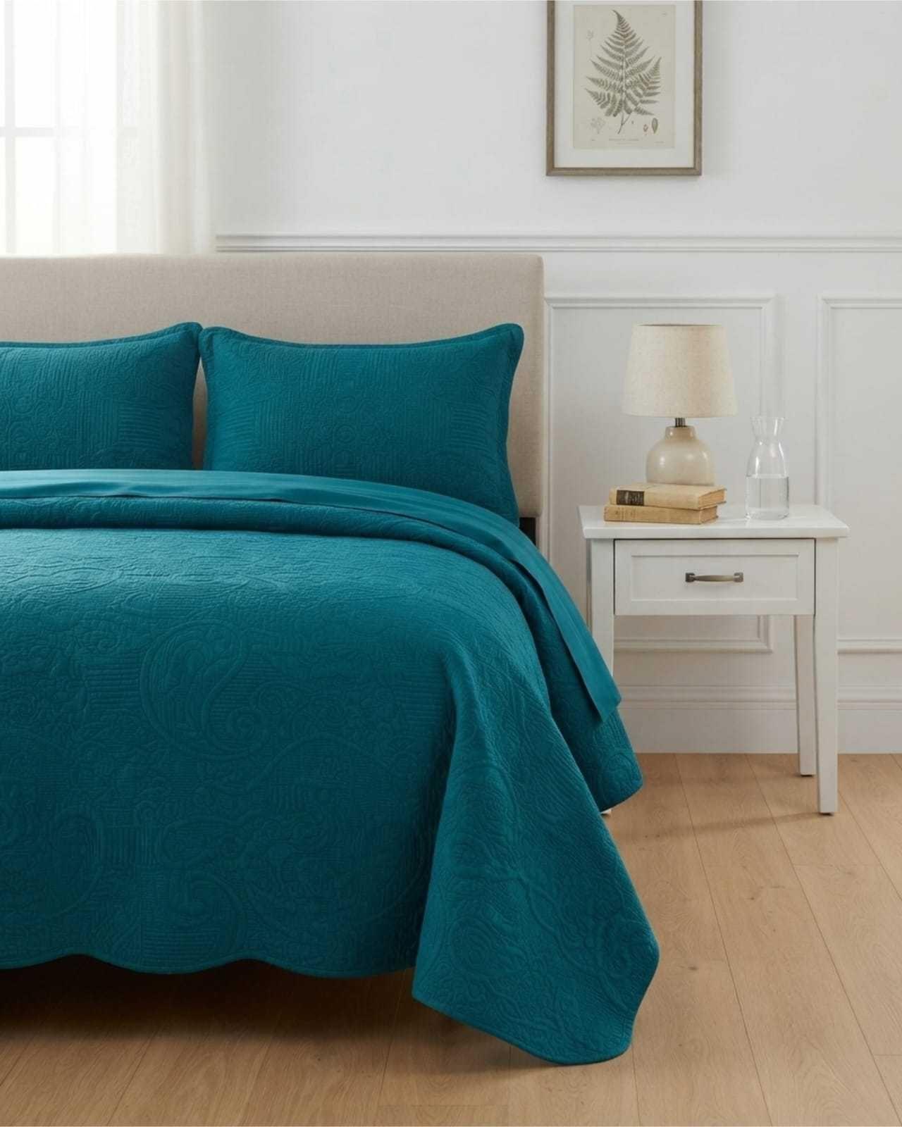 Cubrecama De Verano Quilt 2 Plazas Con Relieve 02-1