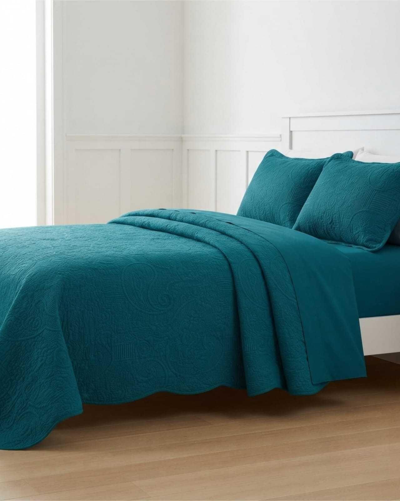 Cubrecama De Verano Quilt 2 Plazas Con Relieve 02-2