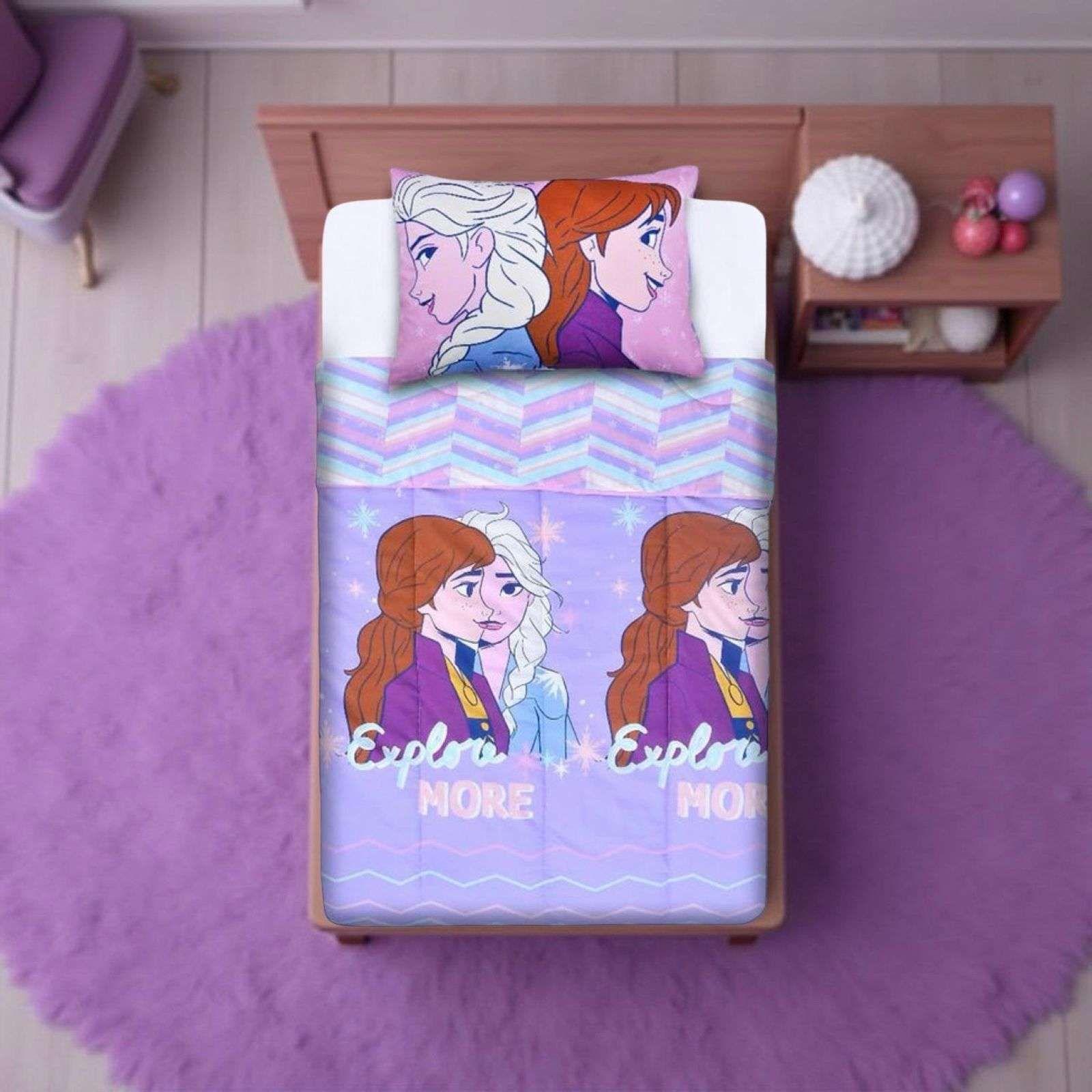 Cubrecama Plumón infantil  niña Frozen -3