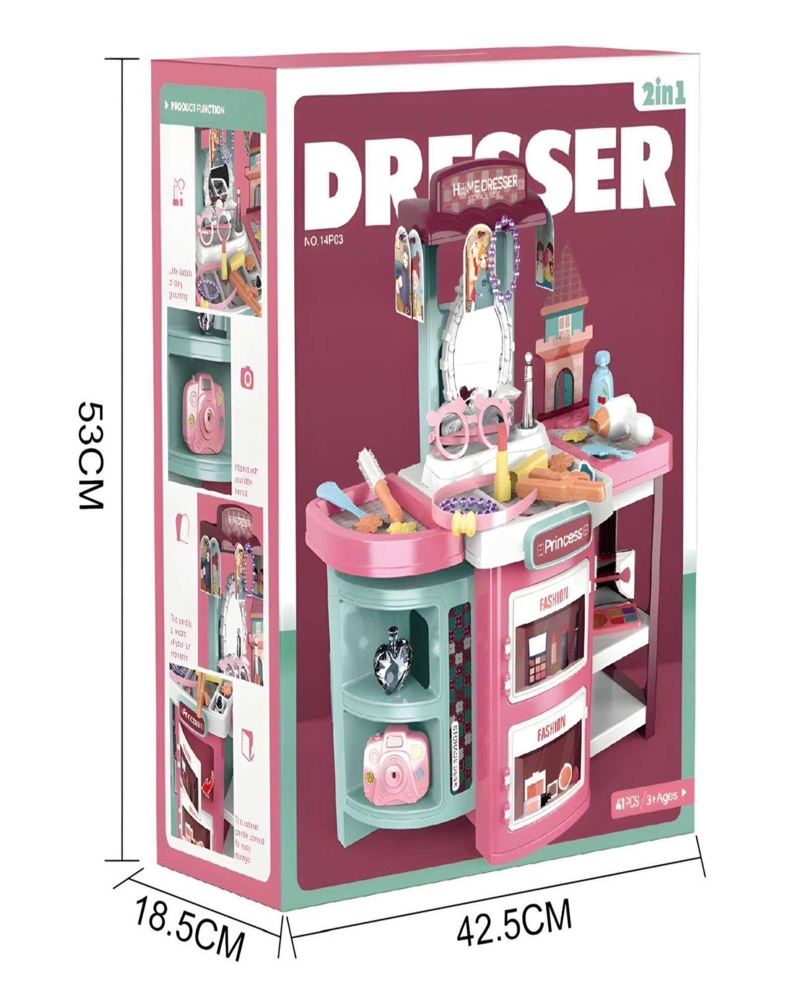 Tocador de Belleza con maleta 2 en 1 mas accesorios-3