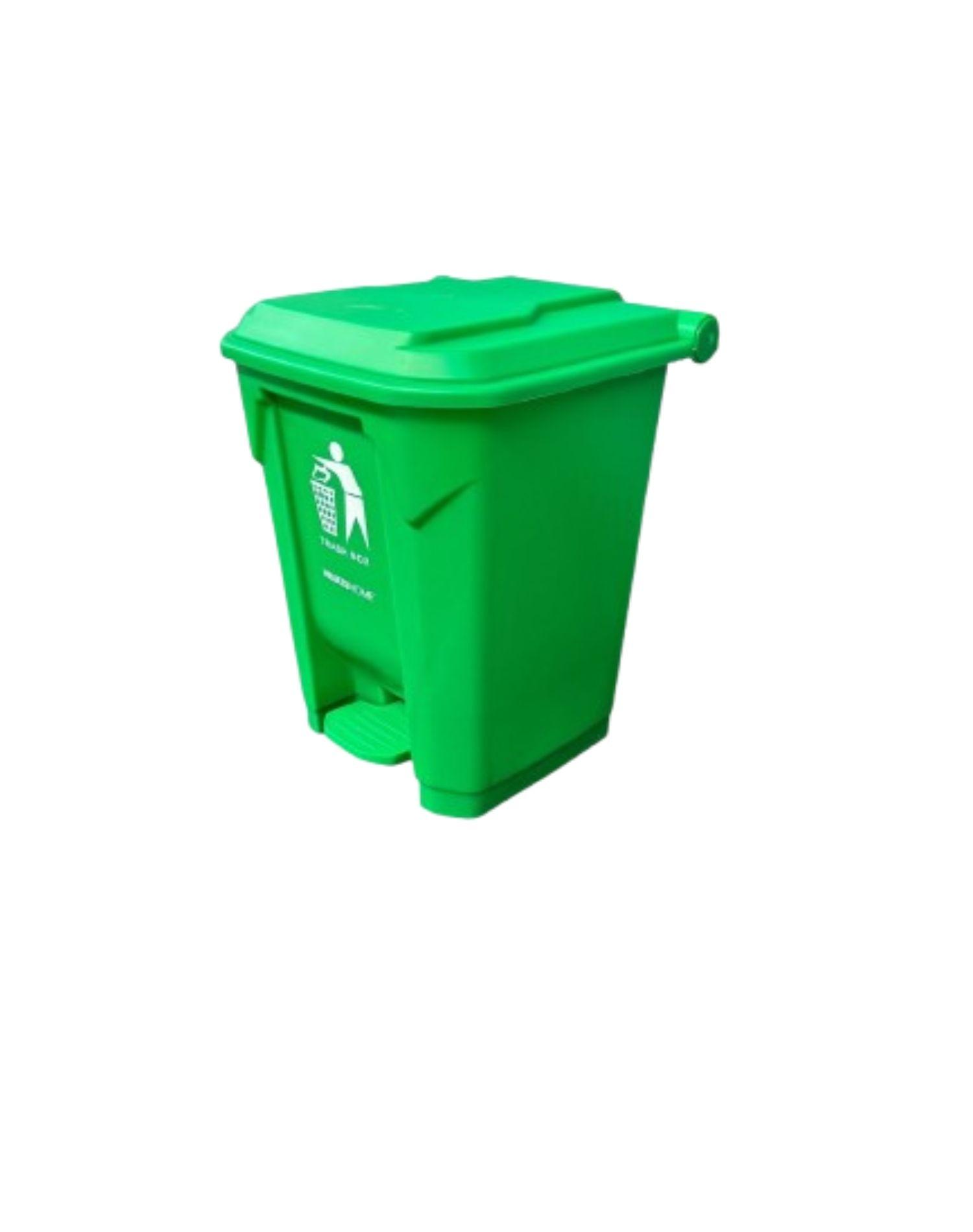 Contenedor de Basura con Tapa-Pedal para Exteriores 80L D1-0