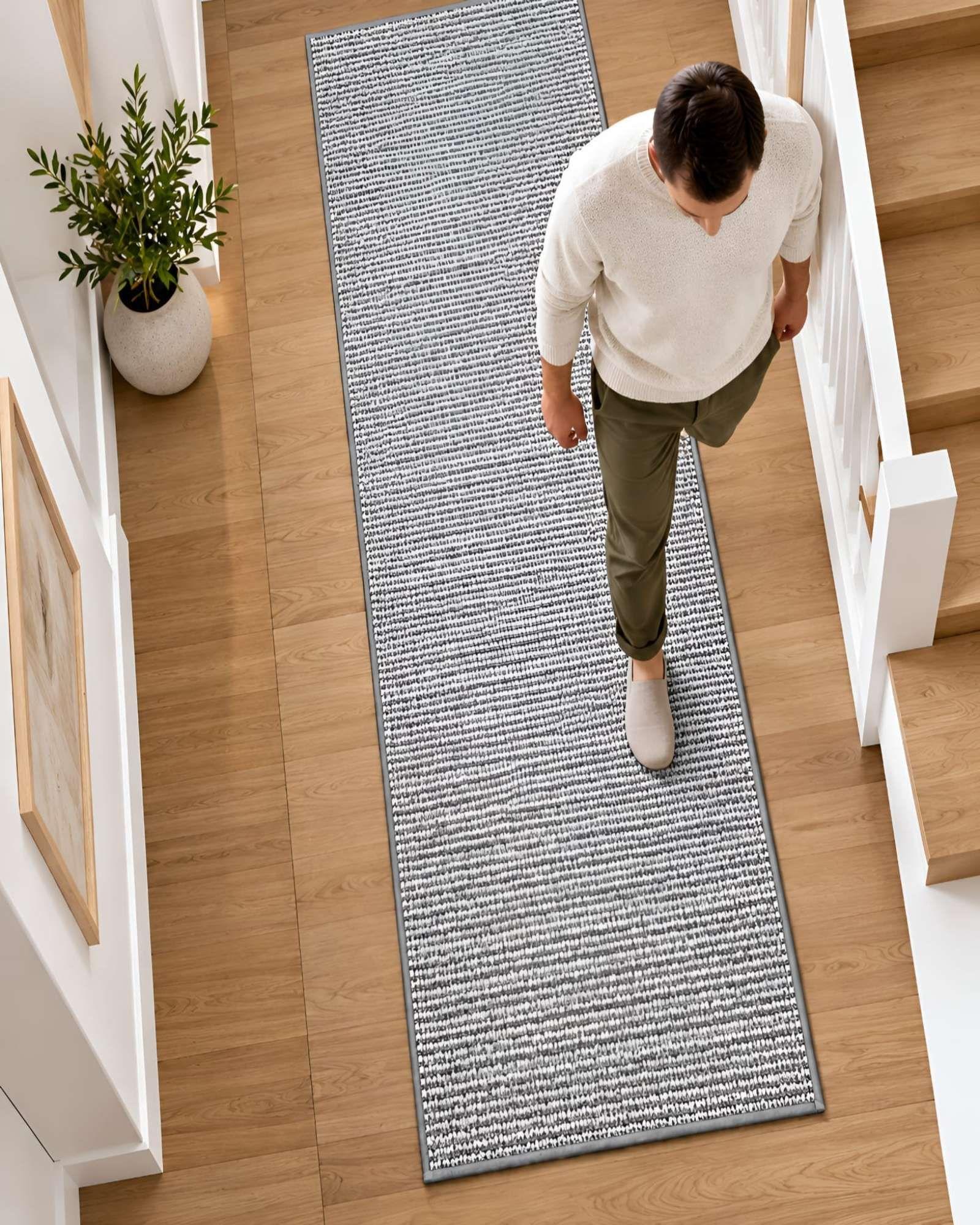 Alfombra Pasillera de Sisal Natural 60 x 200 cm | Antideslizante y Resistente 03-0