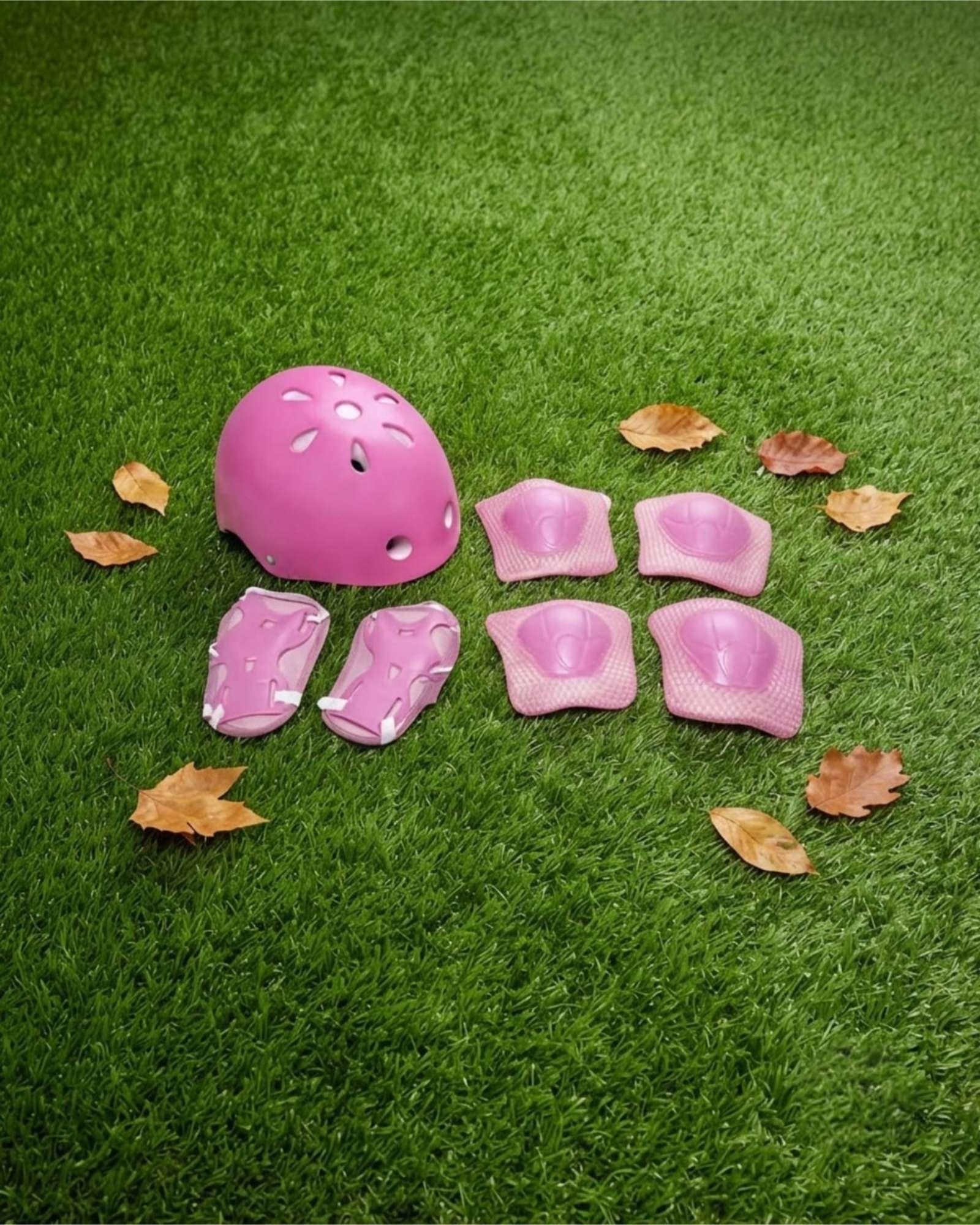 Kit De Proteccion Infantil Casco Rodilleras Coderas Y Muniqueras 01-5
