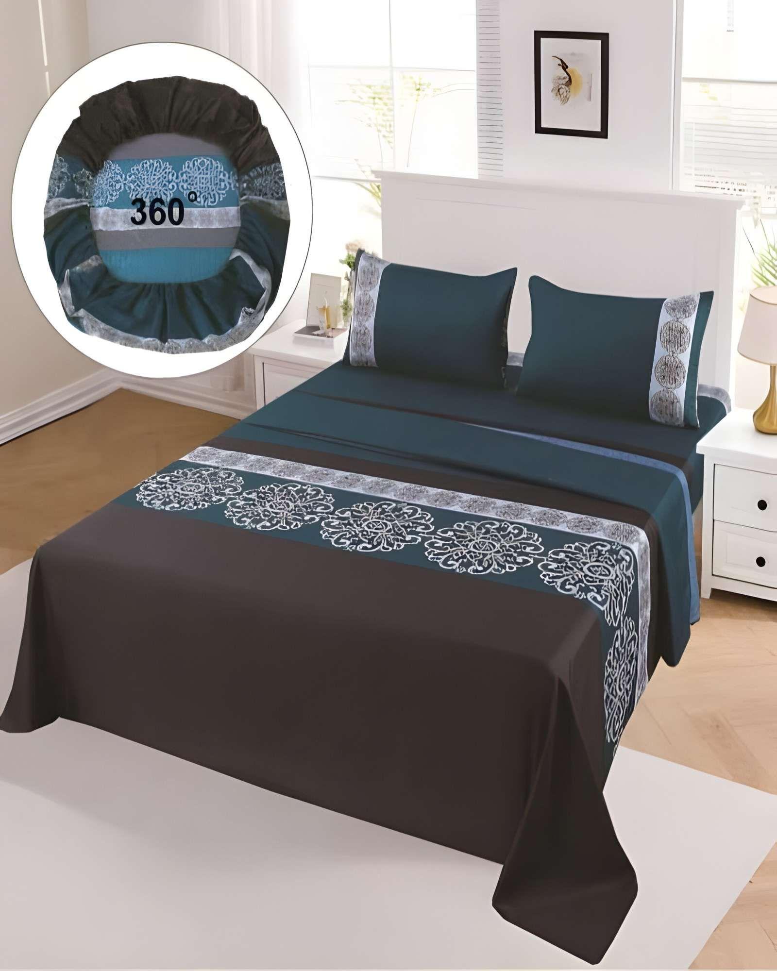 SABANAS CASA SOL SUPER KING VERDE OSCURO-2