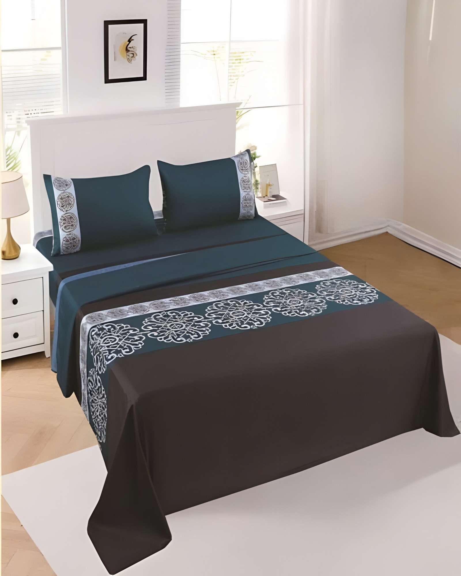 SABANAS CASA SOL SUPER KING VERDE OSCURO-3