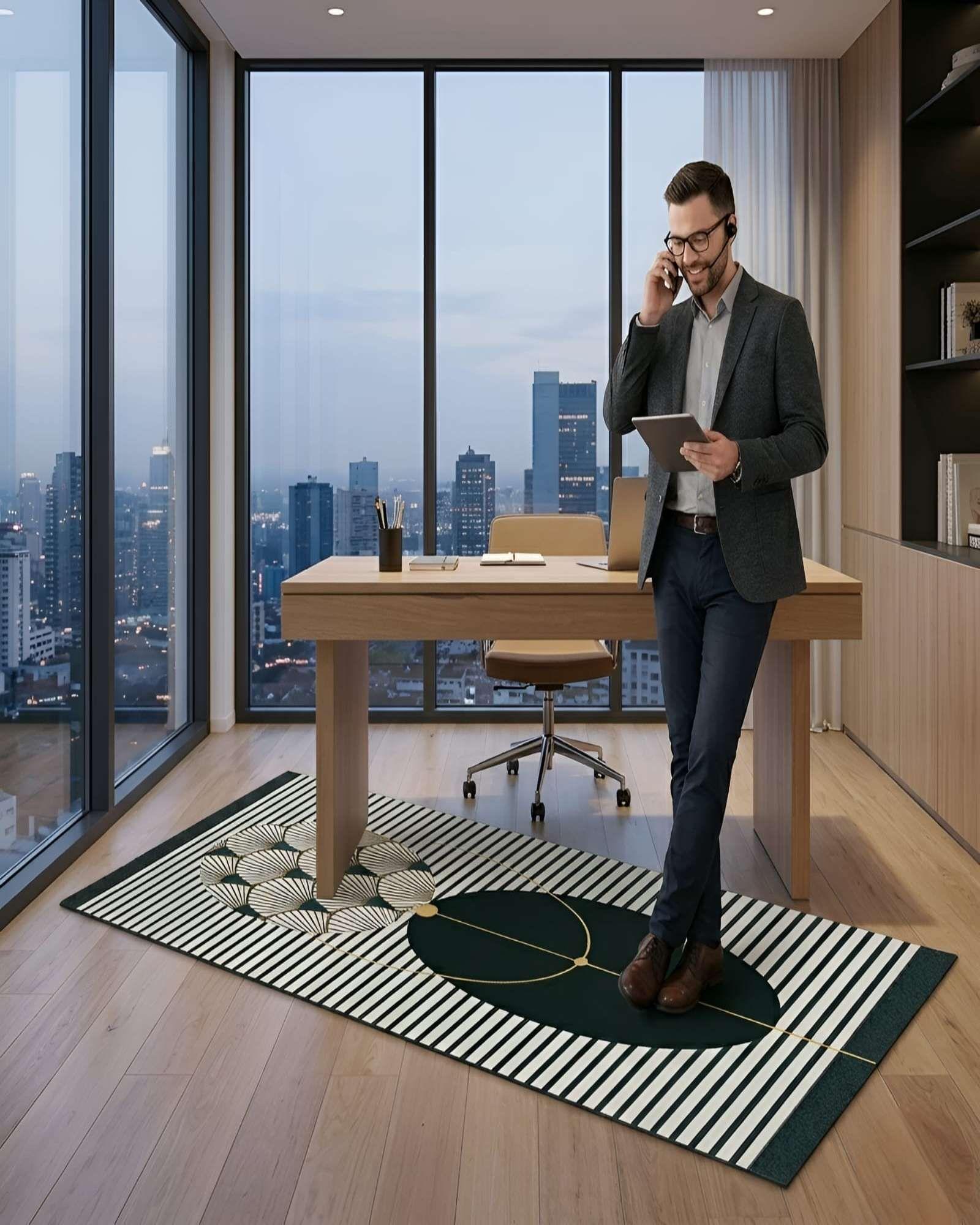 Alfombra Pasillera Decorativa 60x180 cm Estilo Contemporáneo 05-1