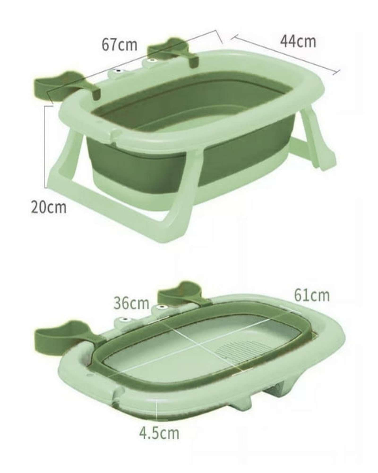 TINA BEBE BAÑERA PLEGABLE CANGREJO VERDE-4