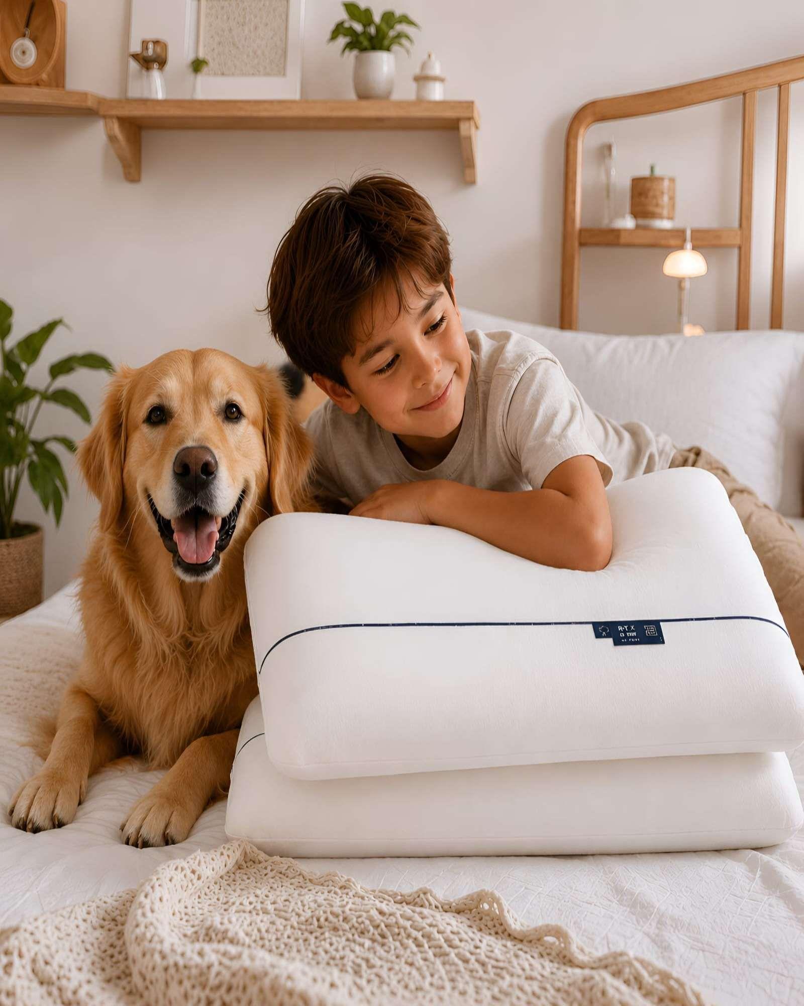 Set 2 Almohadas Viscoelásticas Ergonómicas - 40x70 cm - Soporte Cervical-3