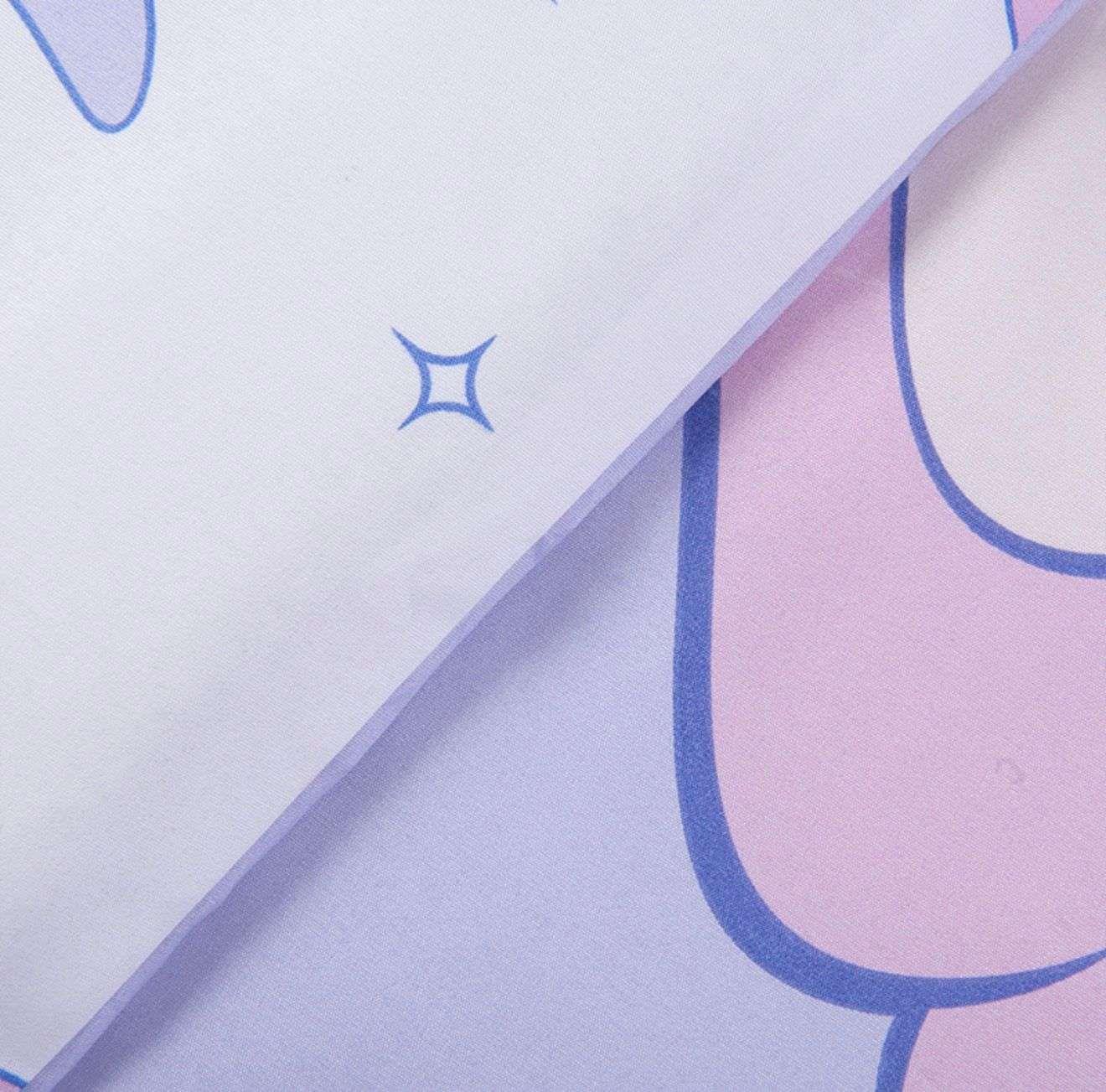 Cubrecama Plumón infantil niña Stich color lila -2