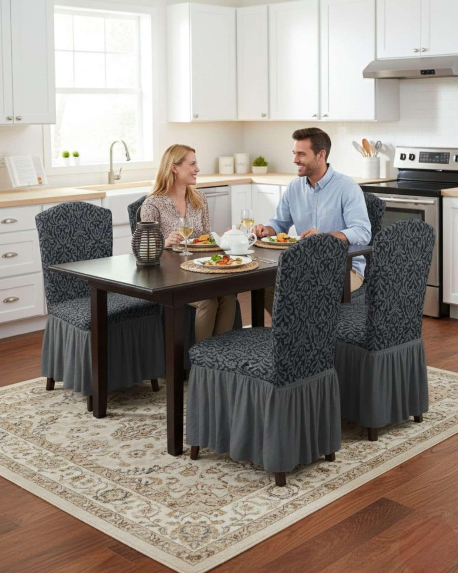 Pack de 6 fundas protectoras para sillas tejido 3D M10-4