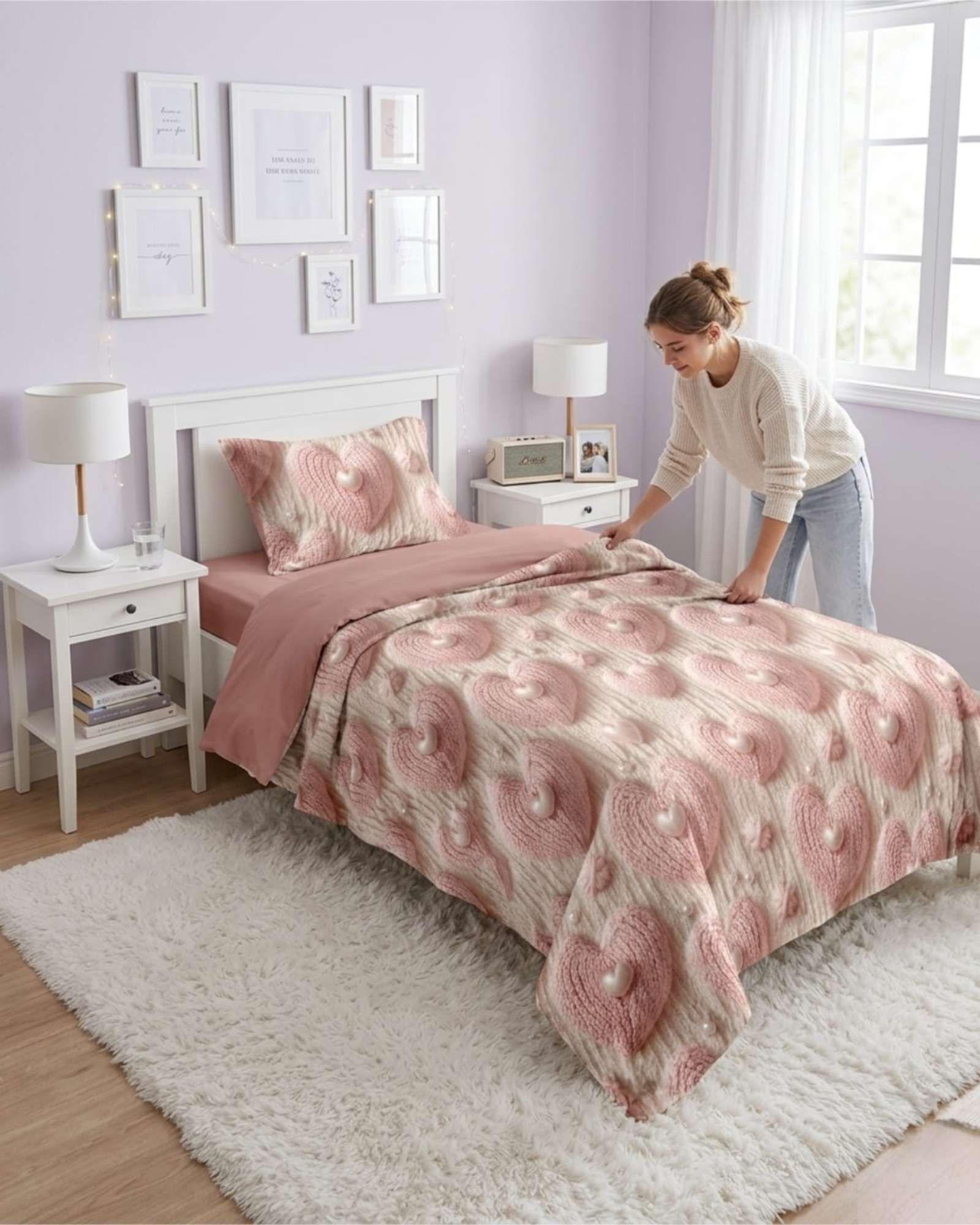 Quilt De Verano 5D Cubrecama Ligero Transpirable Plaza y Media PM1-0