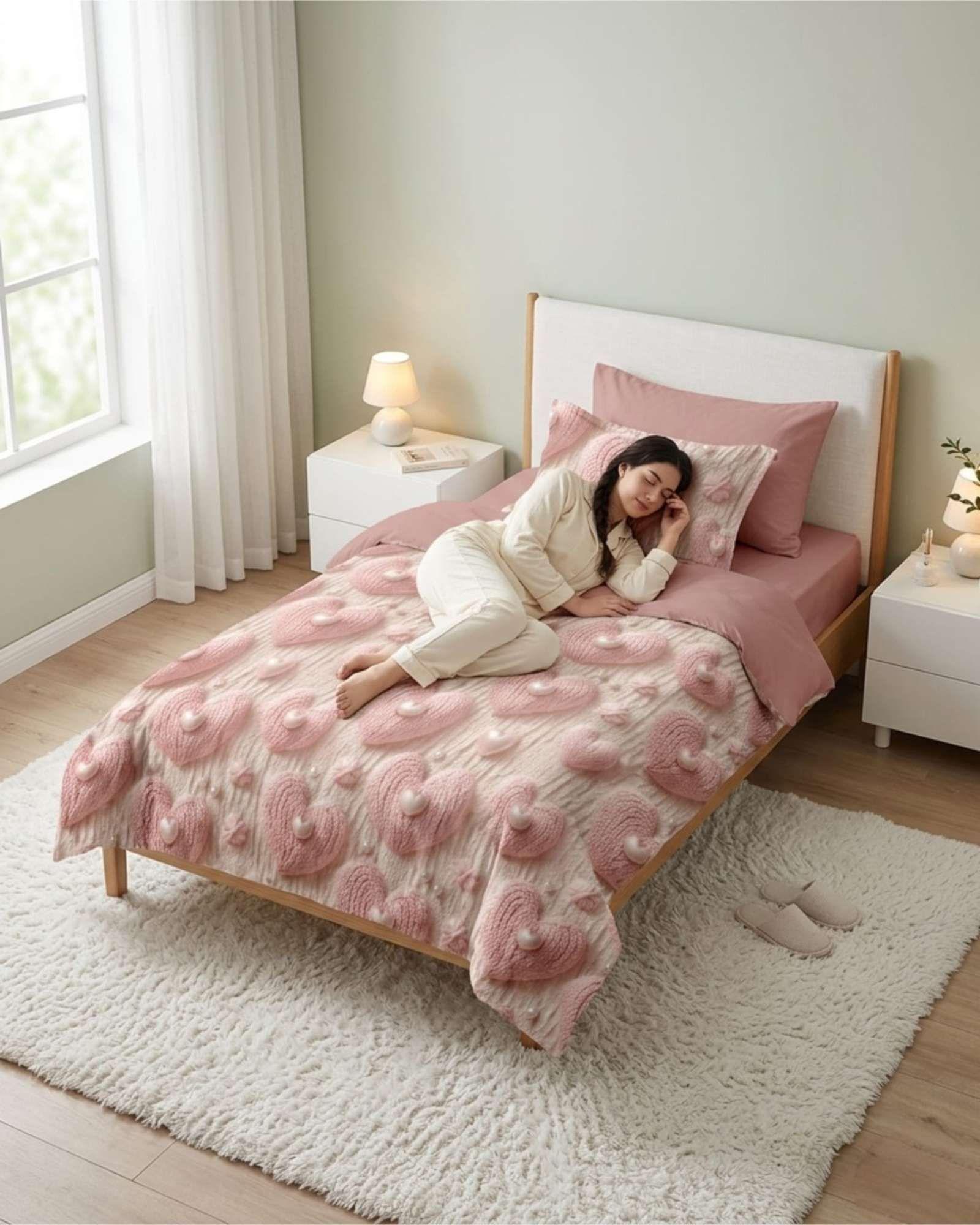 Quilt De Verano 5D Cubrecama Ligero Transpirable Plaza y Media PM1-2