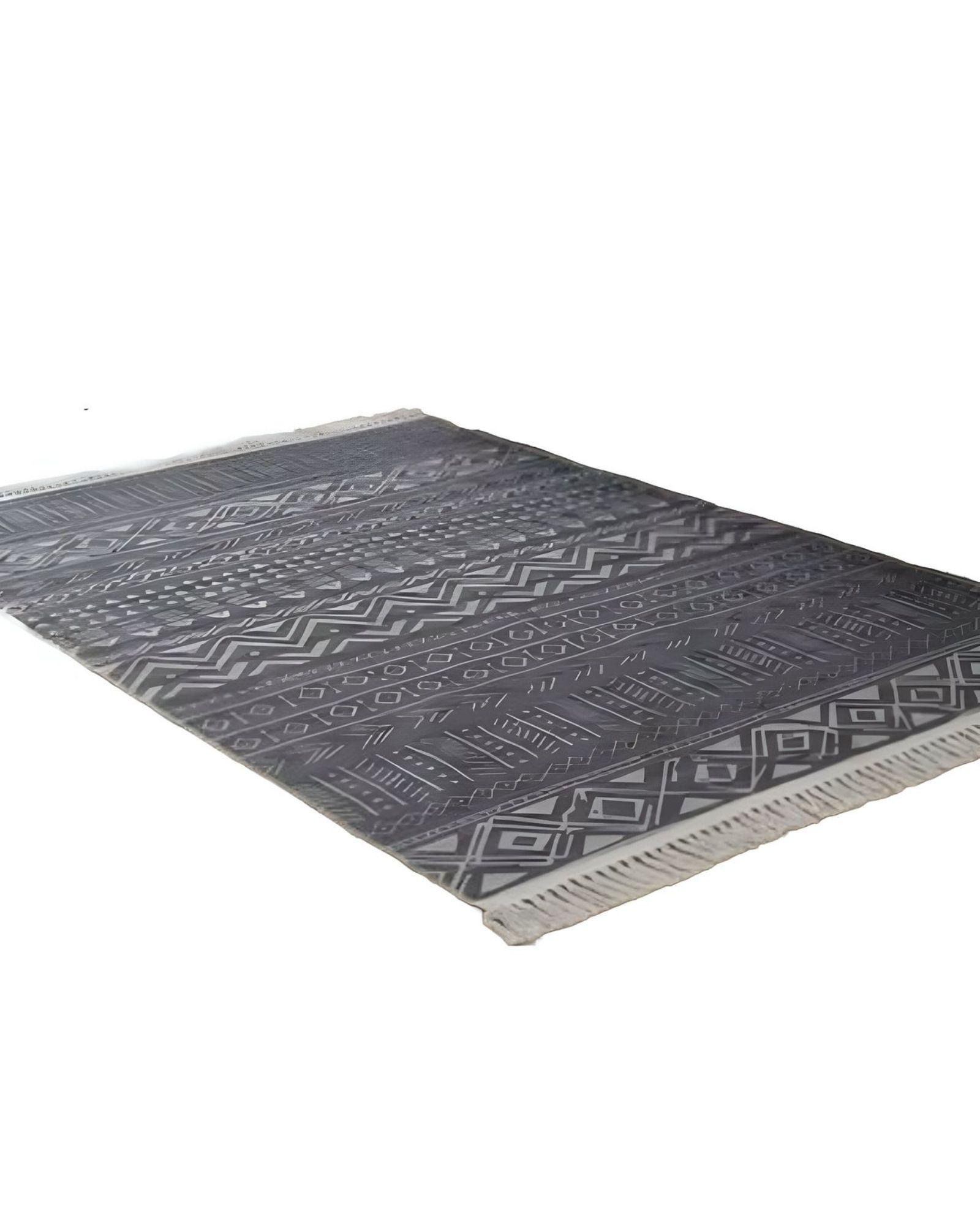 ALFOMBRA DE LINO RESISTENTE 160 X 200 CON FLECOS f03-0