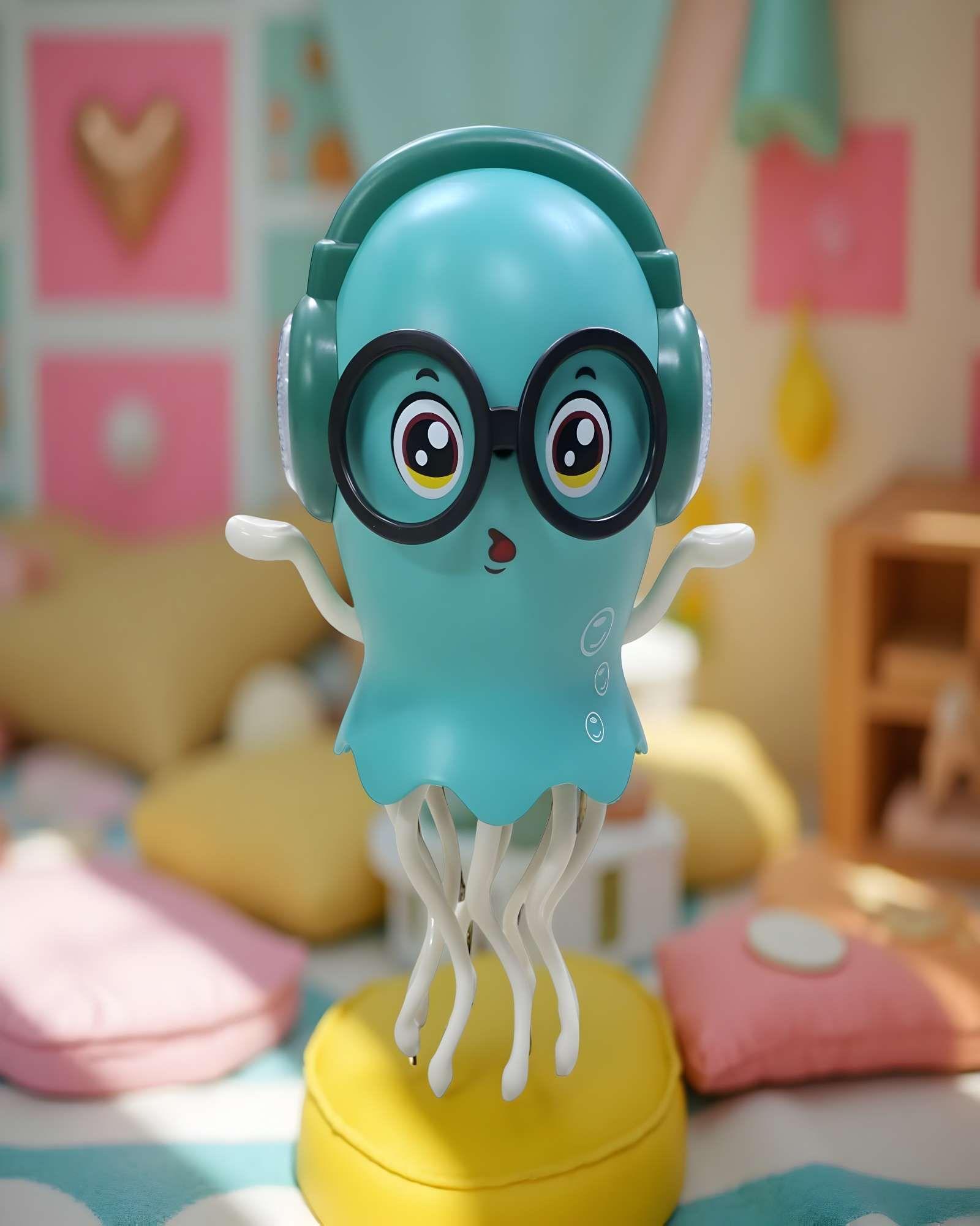JUGUETE BEBE PULPO BAILARIN VERDE NIÑO NIÑA-2