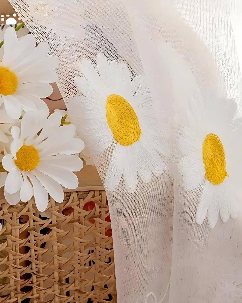 Pack de Visillo transparente con textura 140x230cmv16-2