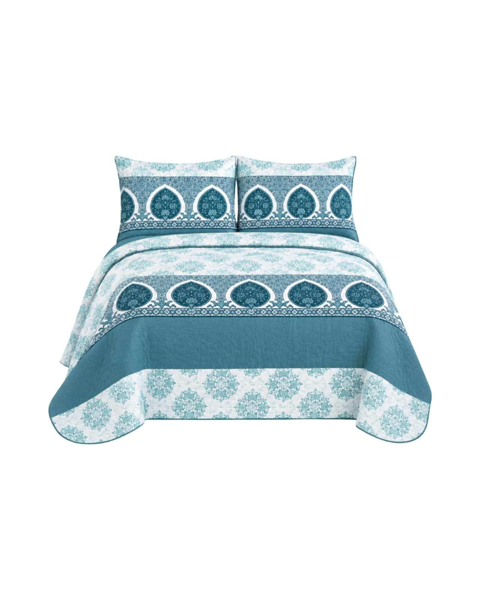 Quilt Cubrecama Delgado Verano Super King + 2 Fundas + 2 Almohadas-5