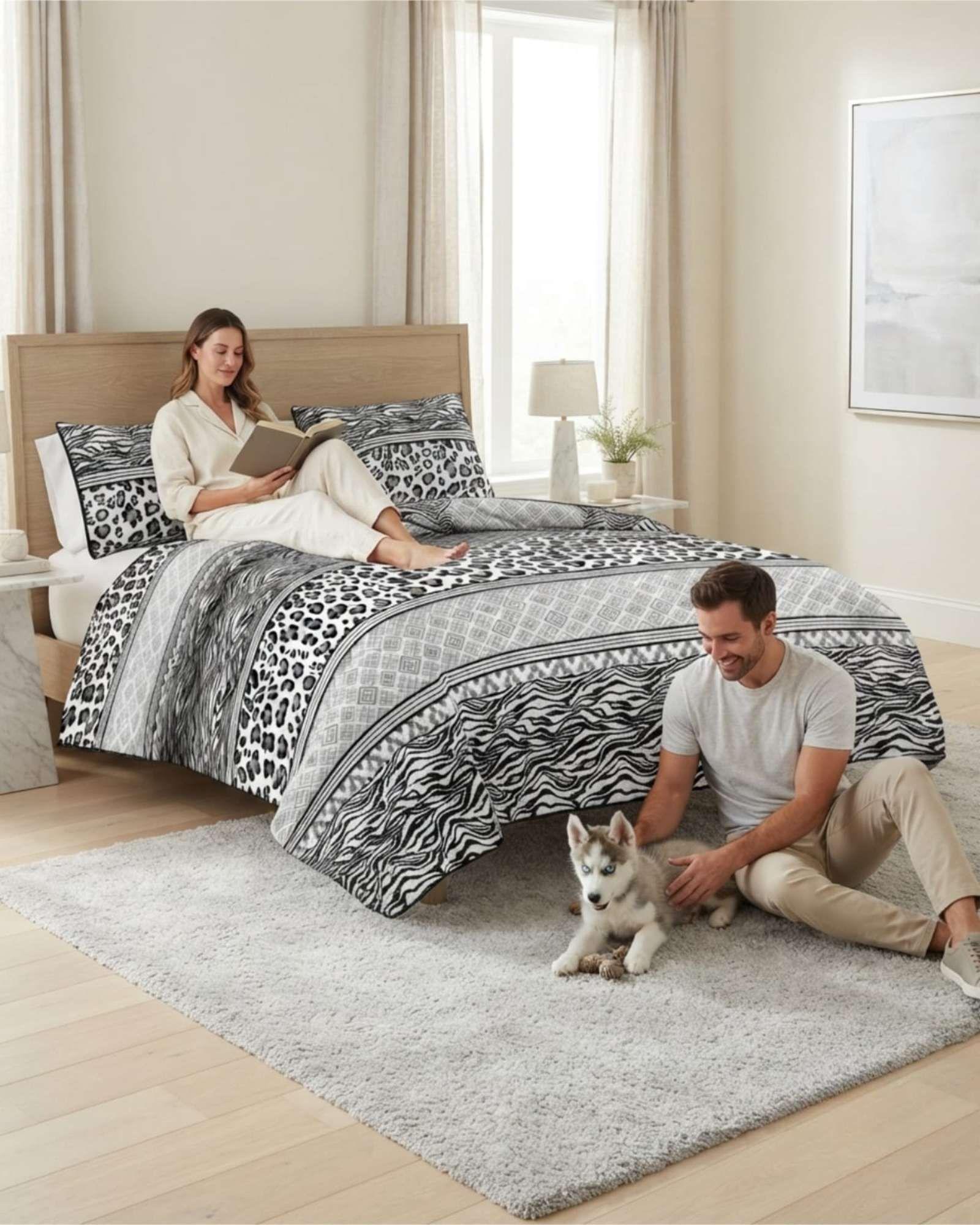 Quilt Verano Estilo Revista Moderna King Mas Almohadas m1-4
