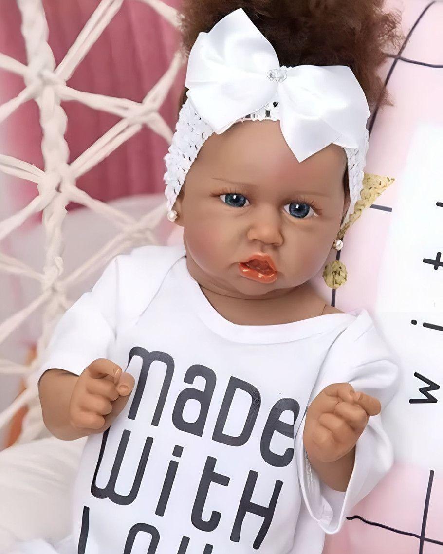 Muñeca bebé Realista Morena niña-2