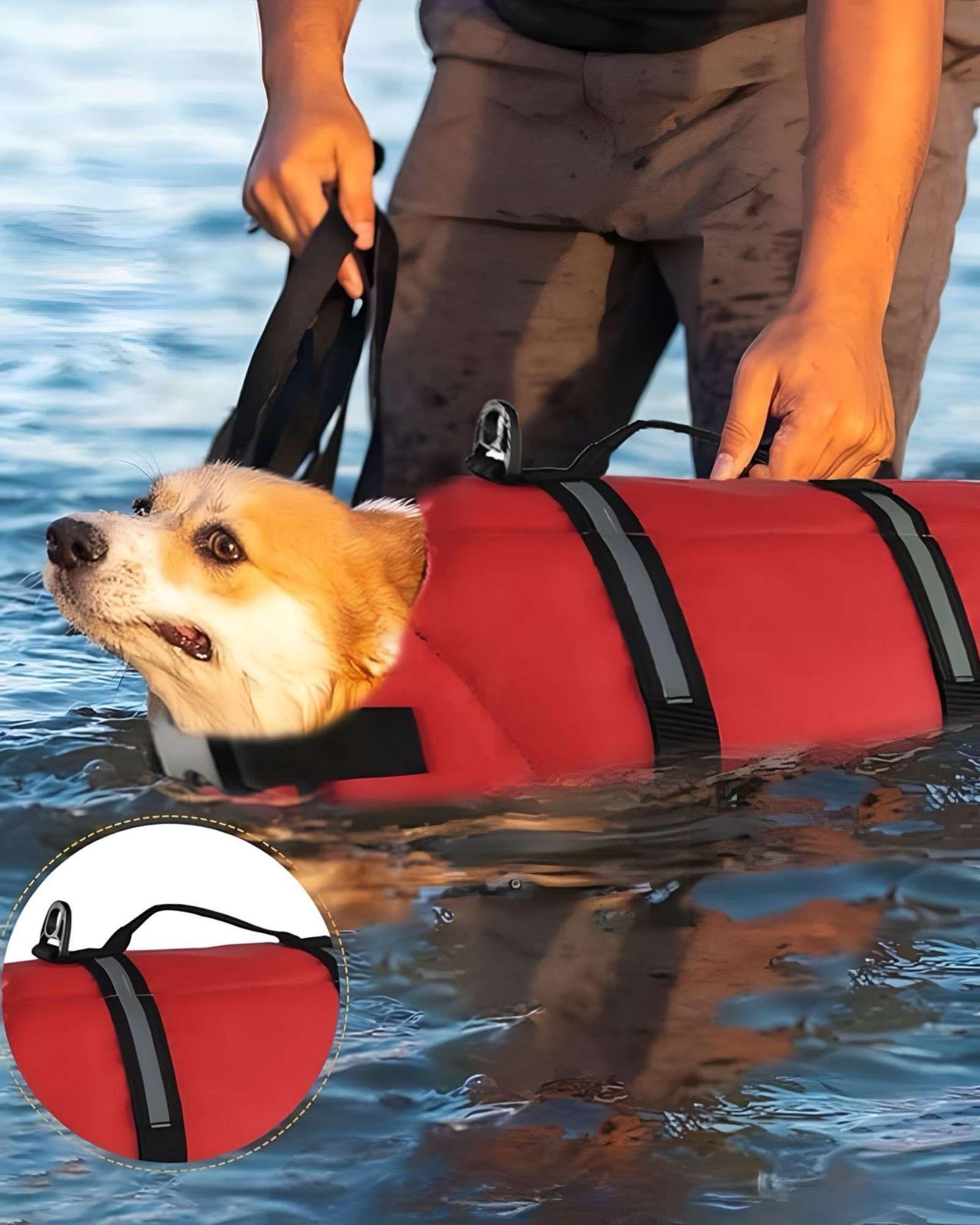 Chaleco Salvavidas Flotador Para Perros TALLA L 75x60 cm c02-2