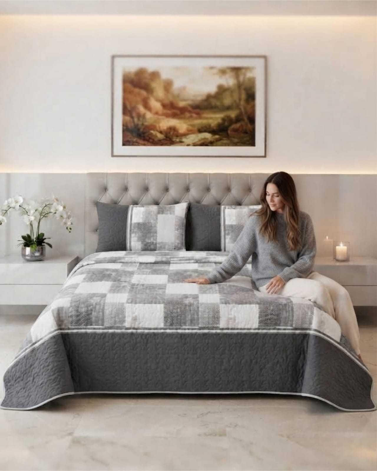 Quilt Delgado Para Verano Fresco King m19-0