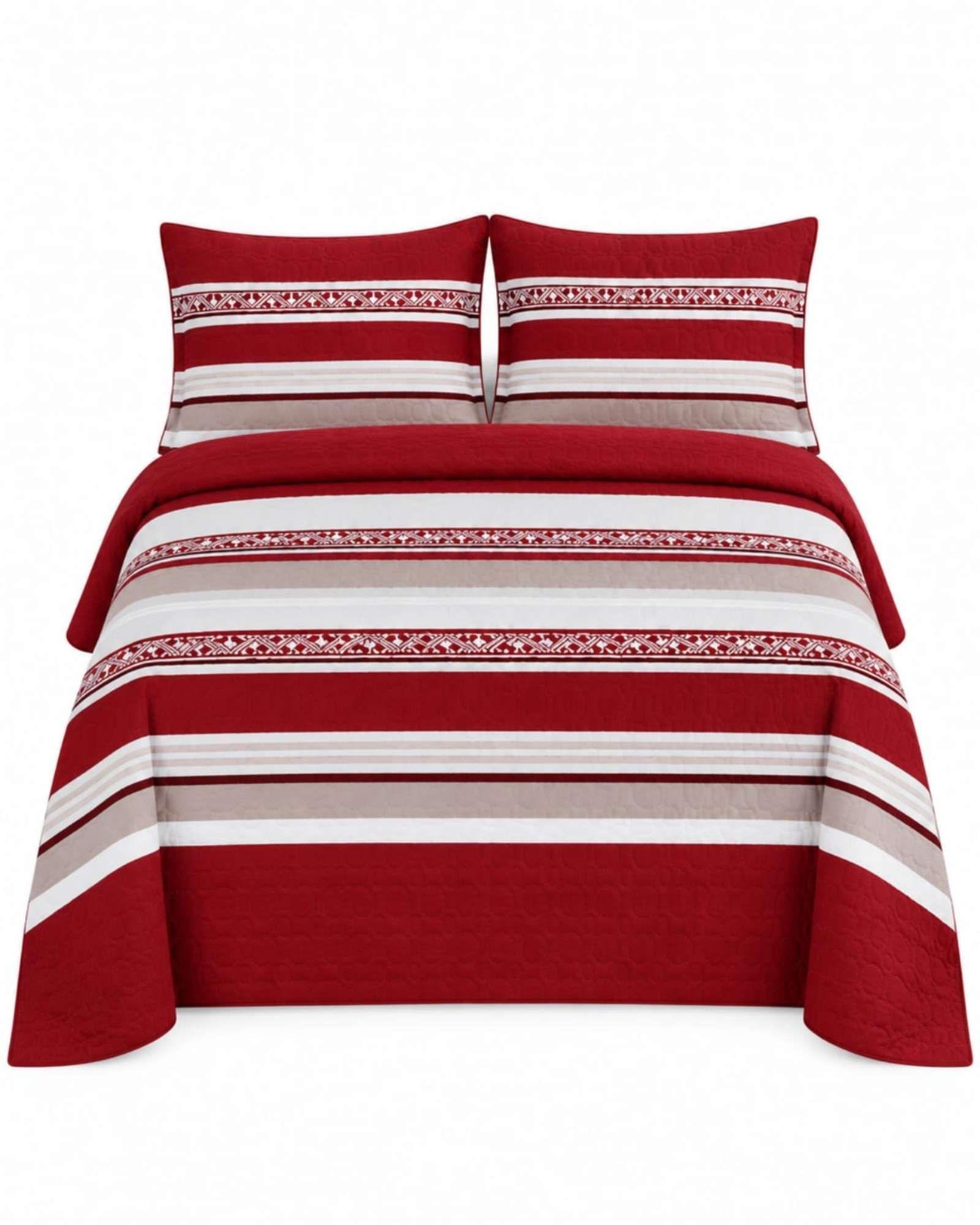 Quilt Delgado Para Verano Fresco 2 Plazas Mas Almohadas m13-5
