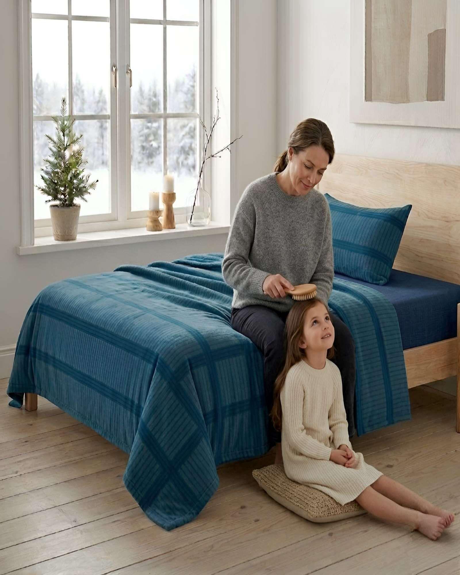 Juego De Sabanas Termicas Para Invierno Plaza Y Media Premium m3-4