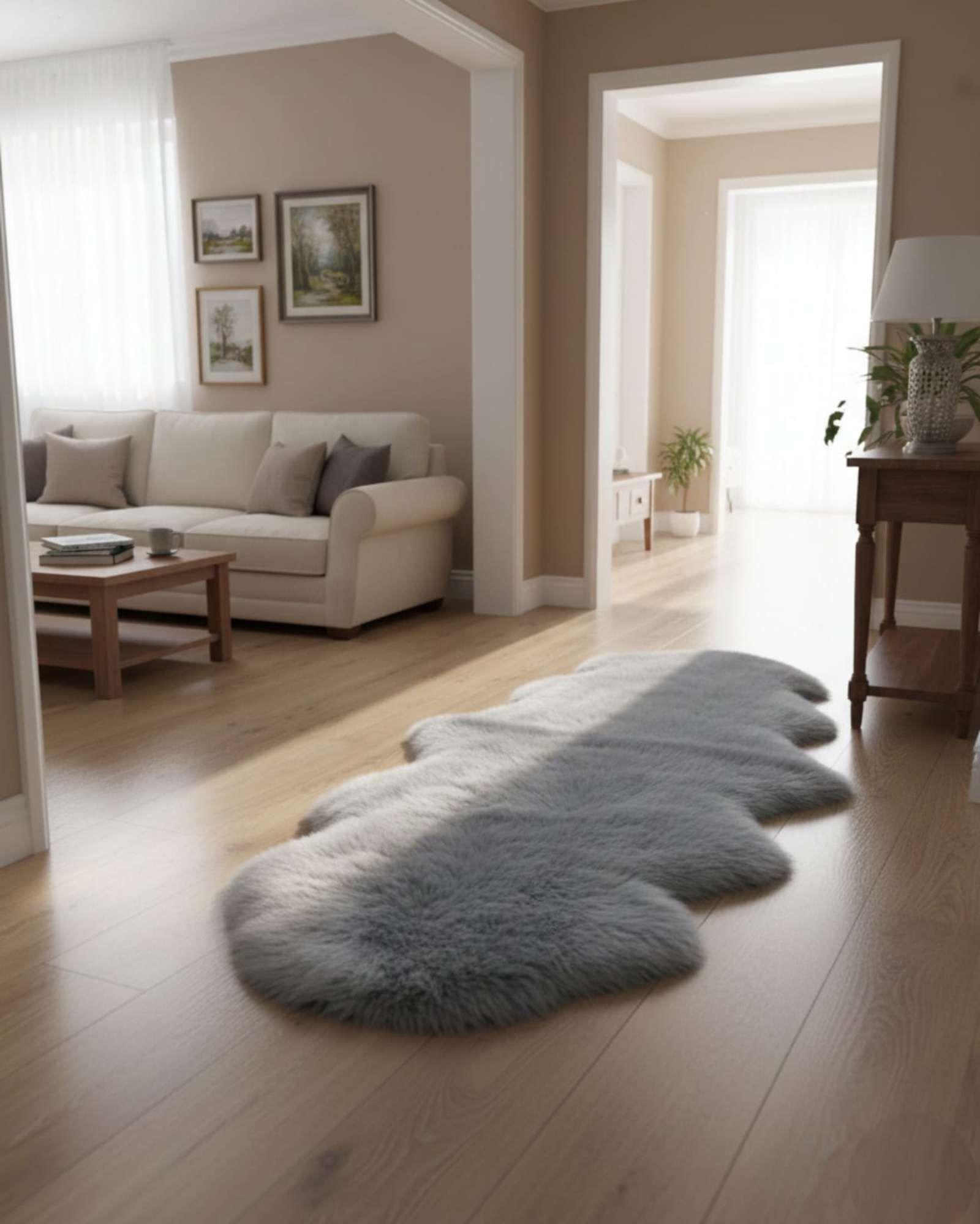 Alfombra peluda decorativa ultra suave m4-0