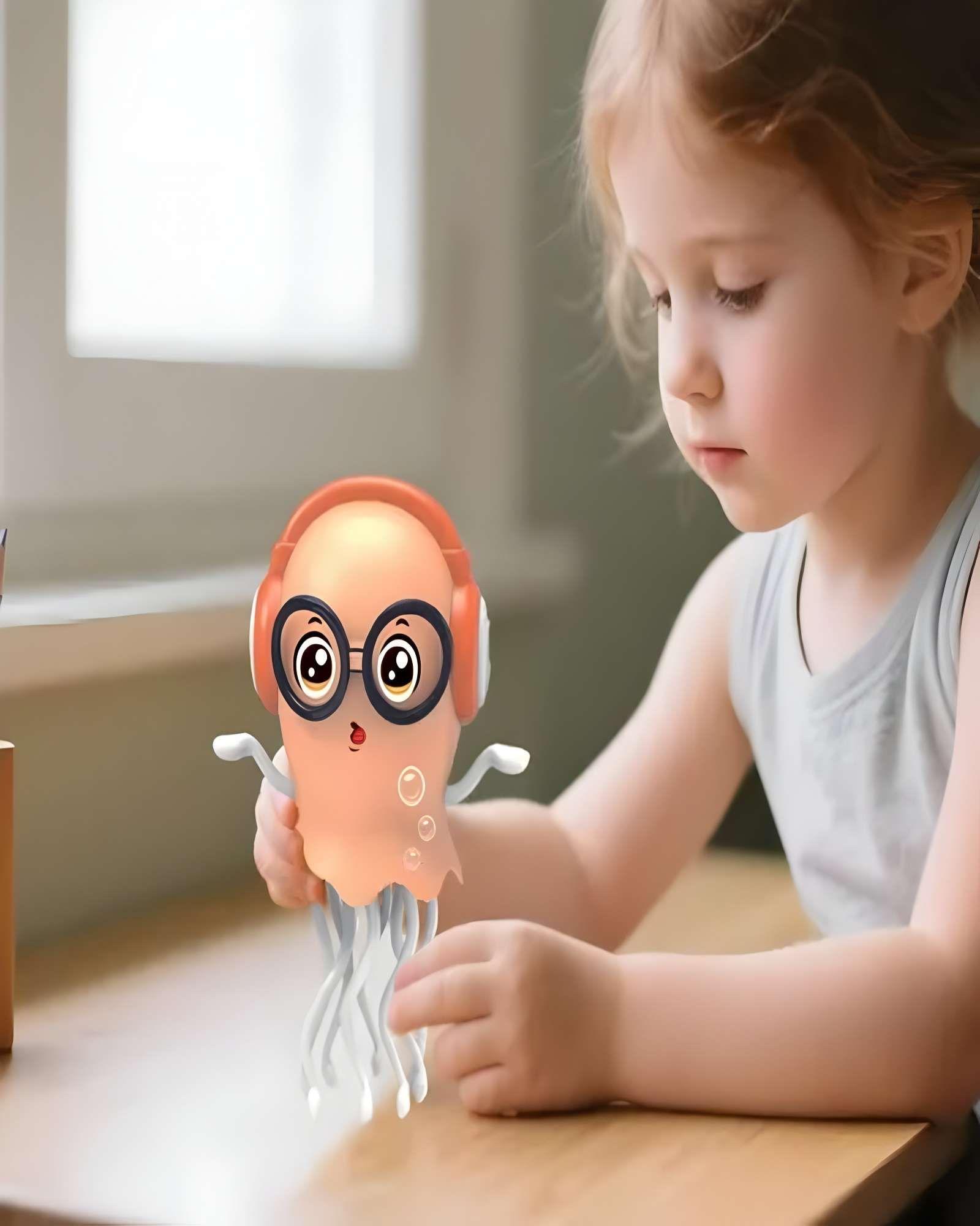 JUGUETE BEBE PULPO BAILARIN NARANJA NIÑO NIÑA-2