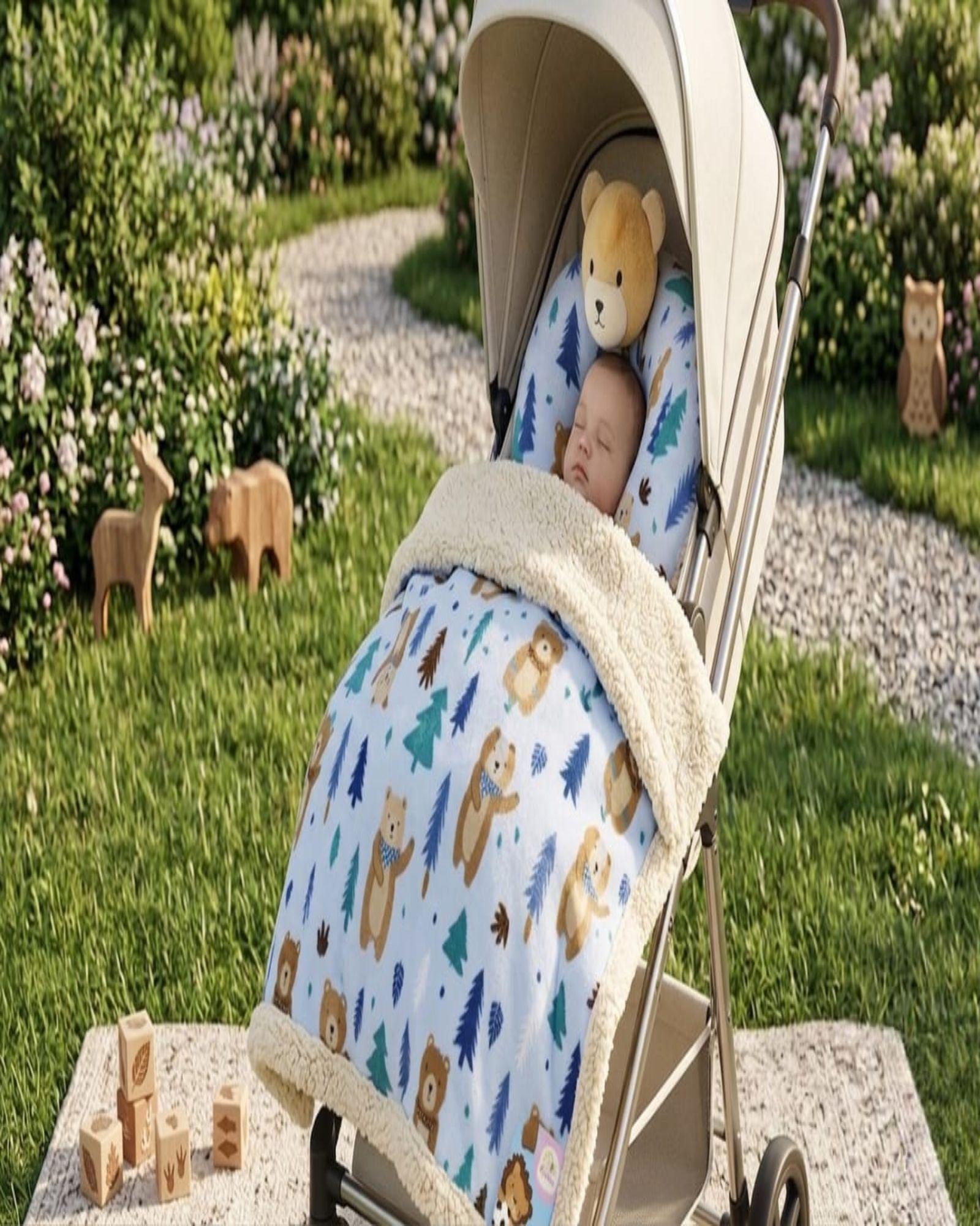 Set Manta Infantil Sherpa y Cojín de Cuello A3-3