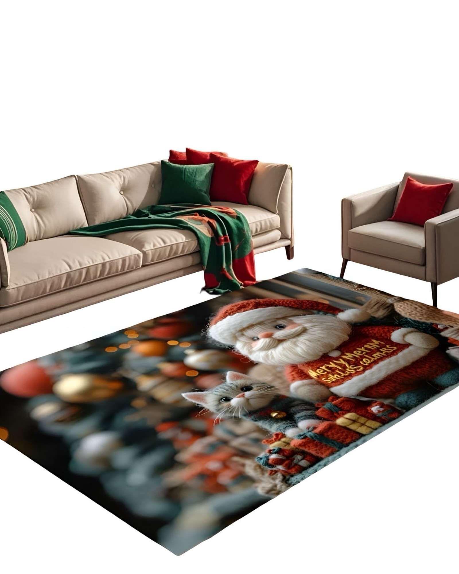 ALFOMBRA NAVIDEÑA PARA LIVING COMEDOR 180cm x 200 cm N06-0