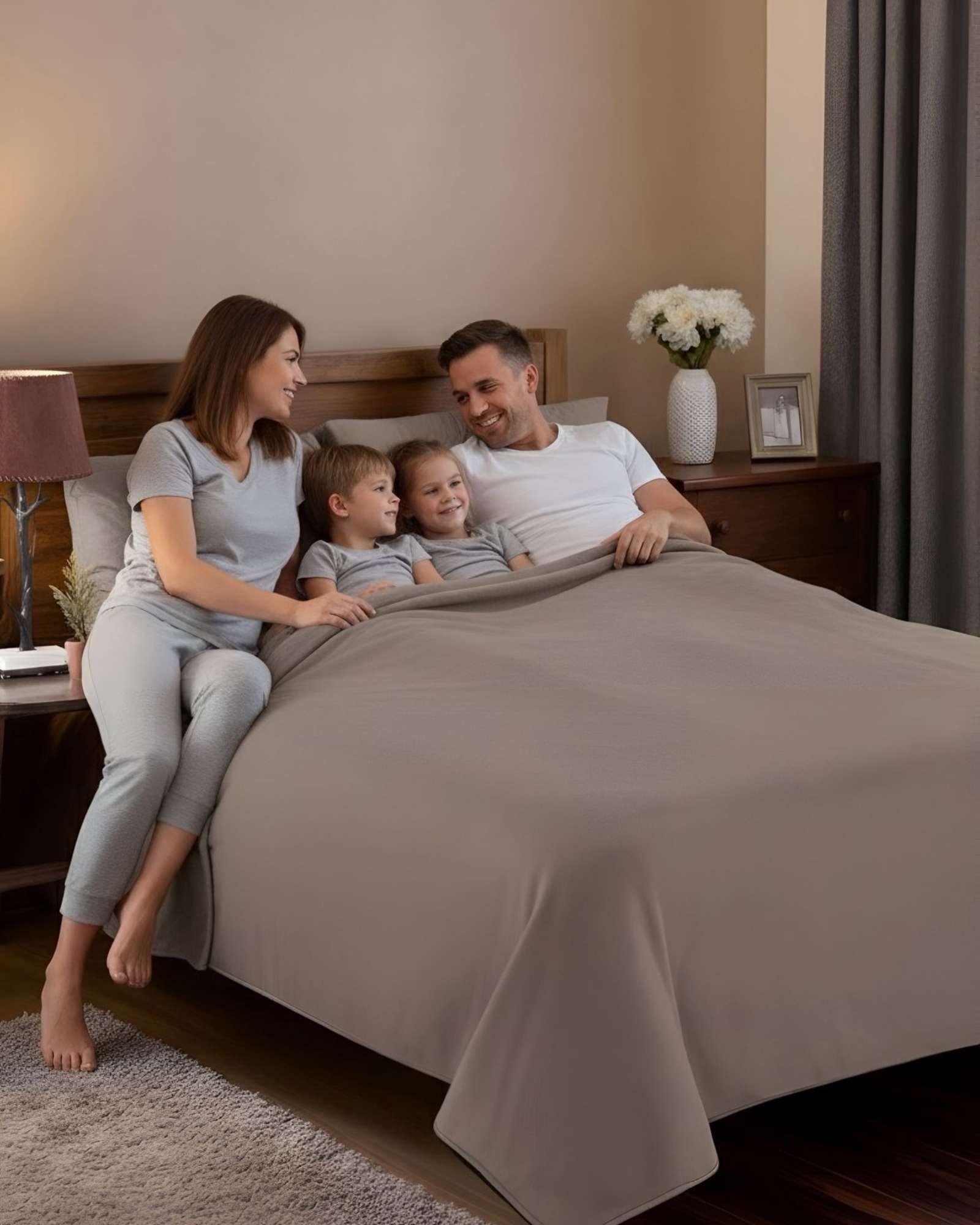 Sabana extra suave premium de polar Marron 2 plazas-4