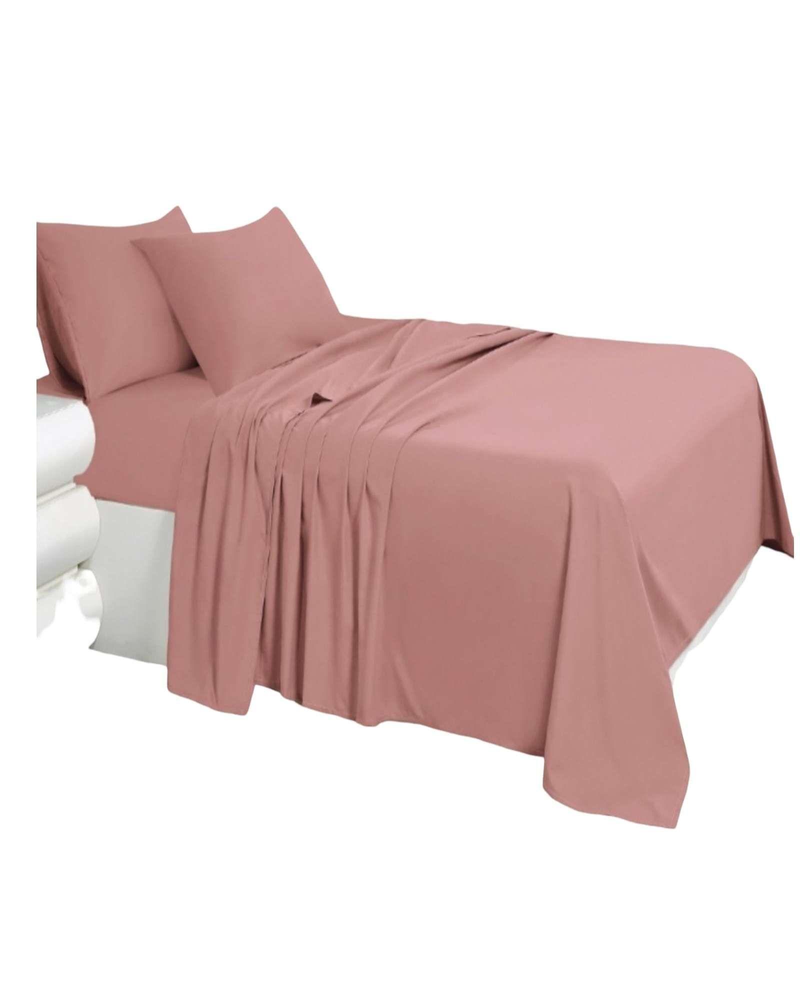 Set de Sabanas Verano 2 plazas Rosado-3