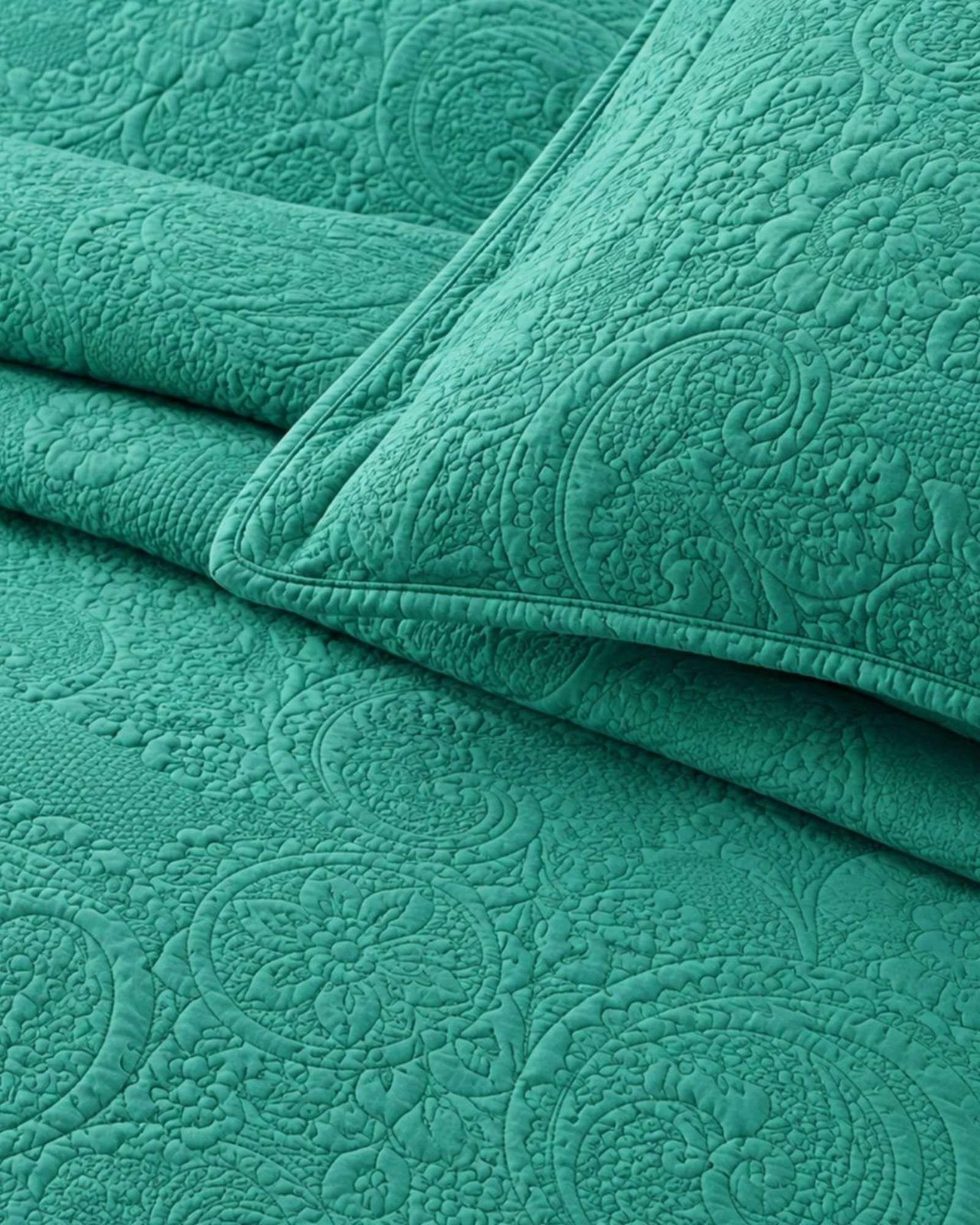 Set Quilt Verano 1.5 Plazas Relieve Y Sábanas 08-2