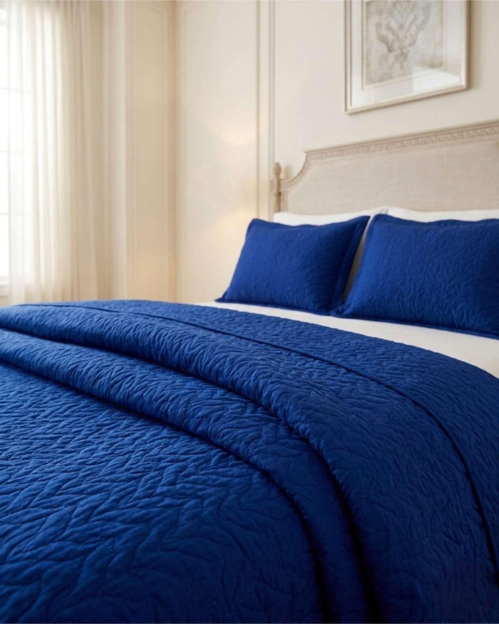 Cubrecama Quilt Verano King Suave Fresco Con Fundas Set-1