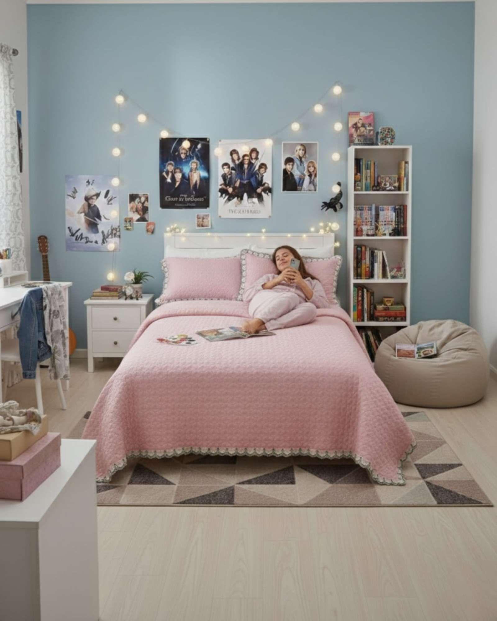 COBERTOR QUILT BORDADO 2 PLAZA EXTRA SUAVE ROSA-3