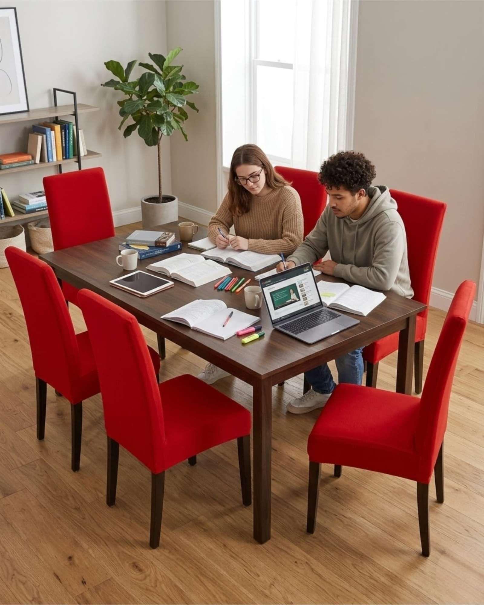 Pack de 6 fundas elasticas para sillas con diseño moderno M13-3