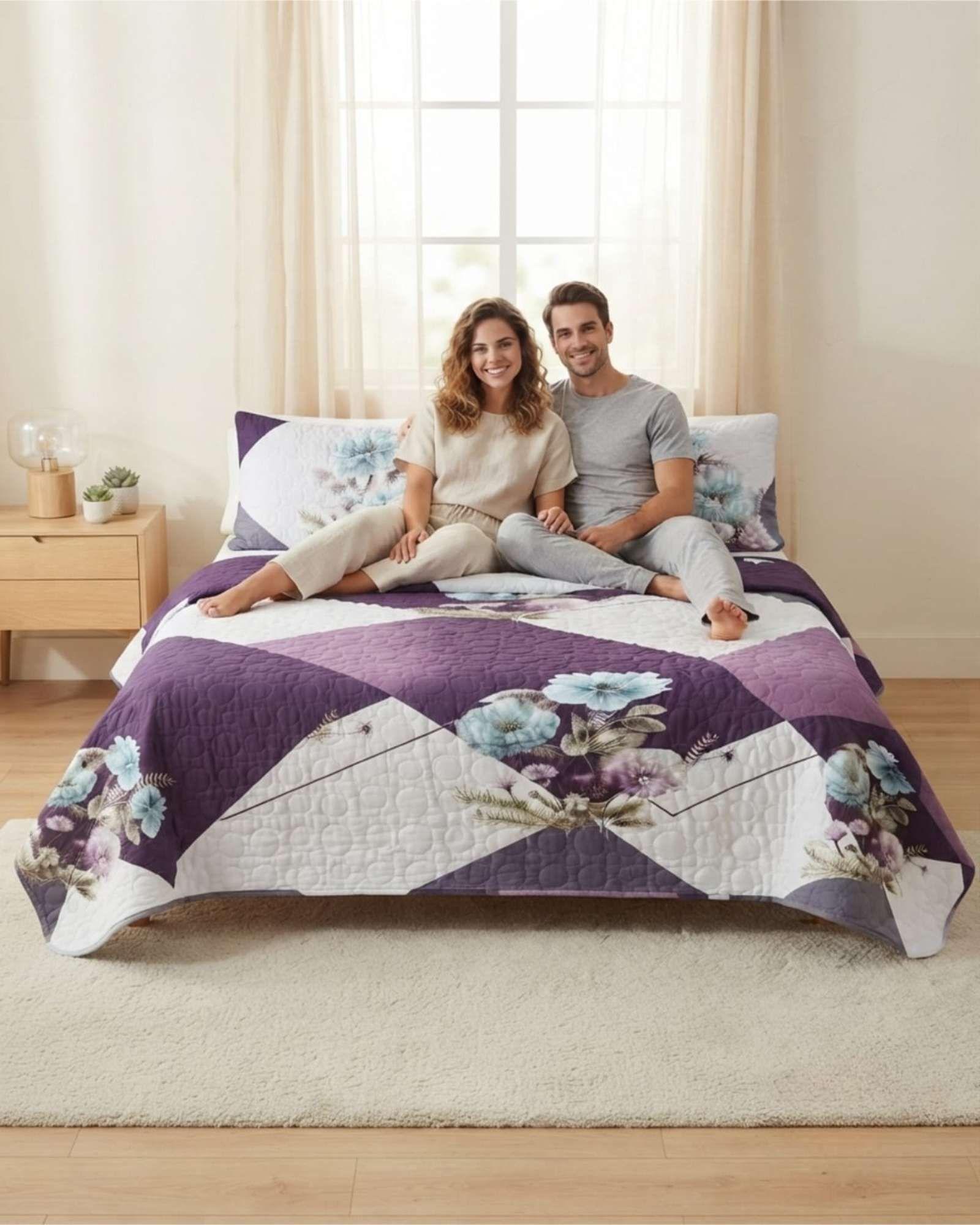 Quilt De Verano King Transpirable Y Suave m5-2