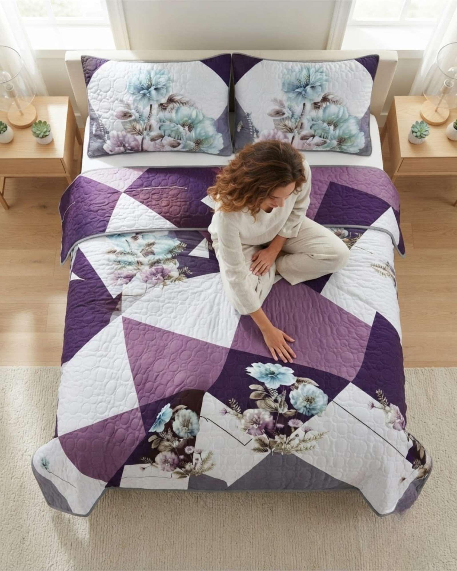 Quilt De Verano King Transpirable Y Suave m5-4