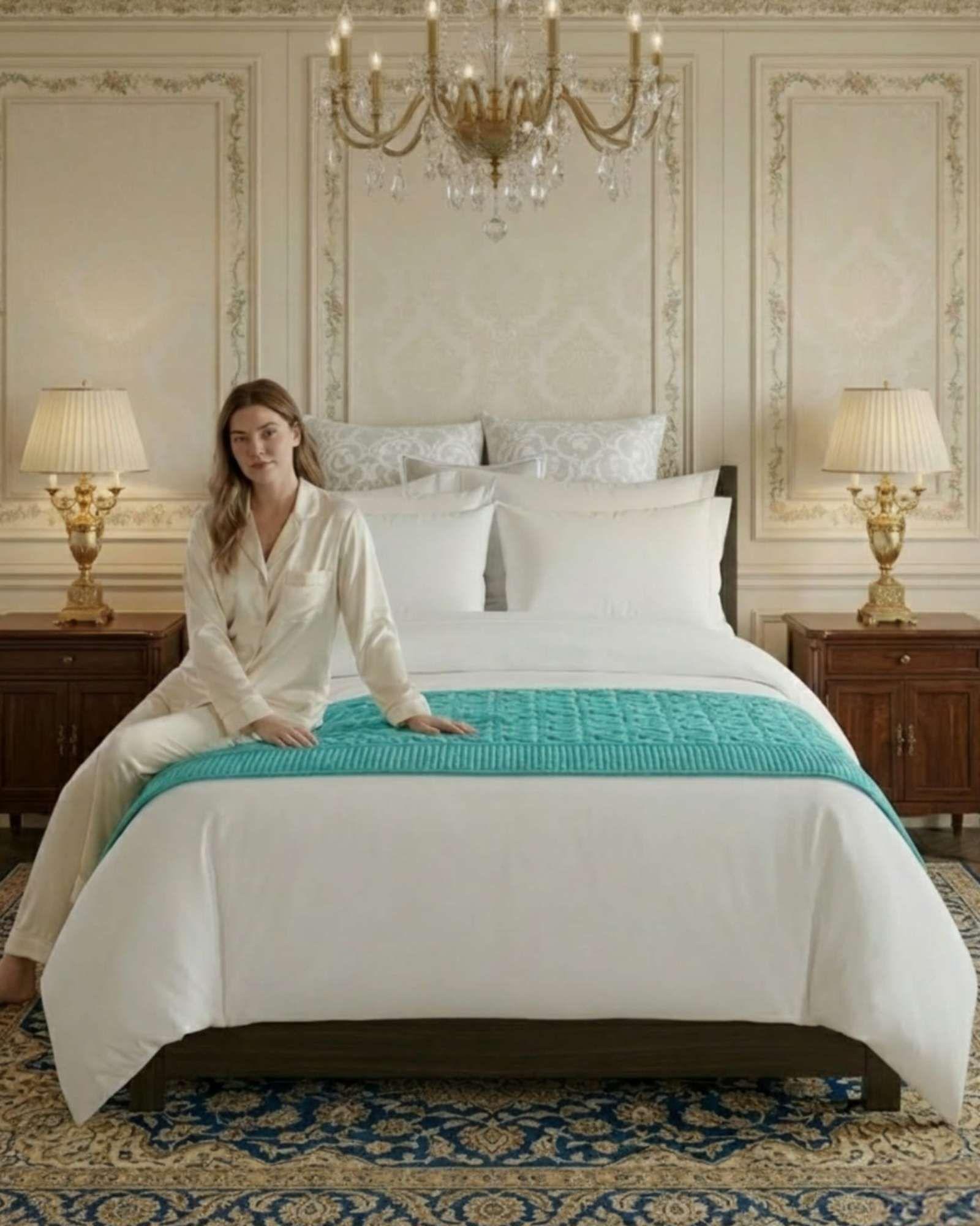 Piecera de Cama Moderna Con Textura Ultra Suave m8-3