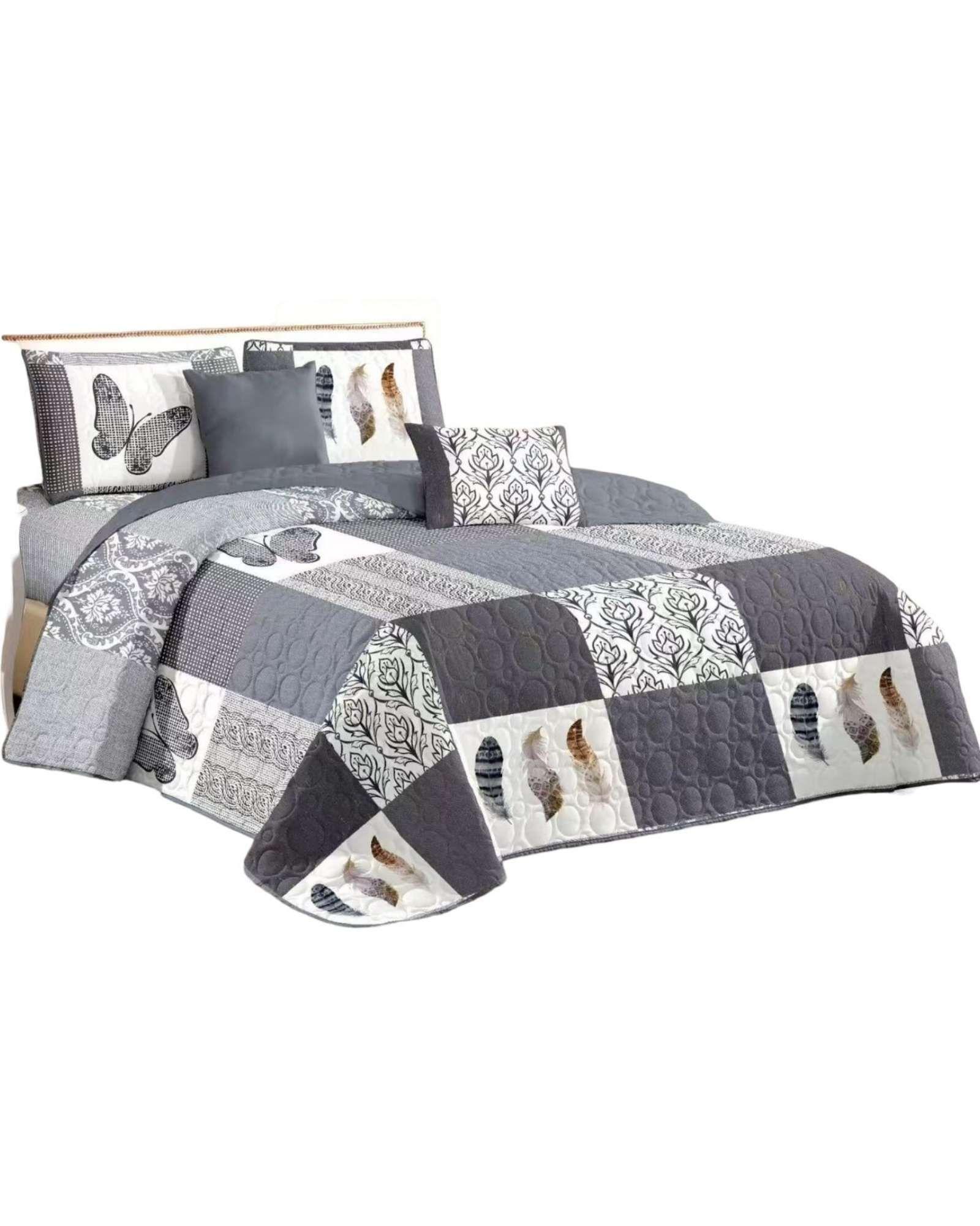 CUBRECAMA QUILT PRIMAVERA VERANO PLAZA Y MEDIA Y19-2