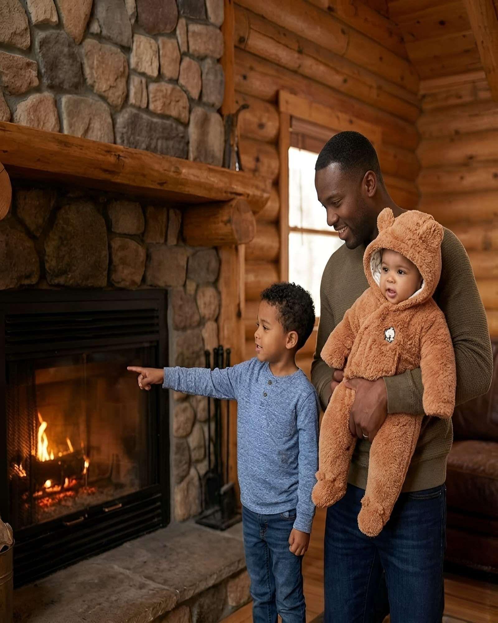 Mameluco Térmico Completo Oso Peluche Con Pies Bebé de 0 a 9 Meses A3-4
