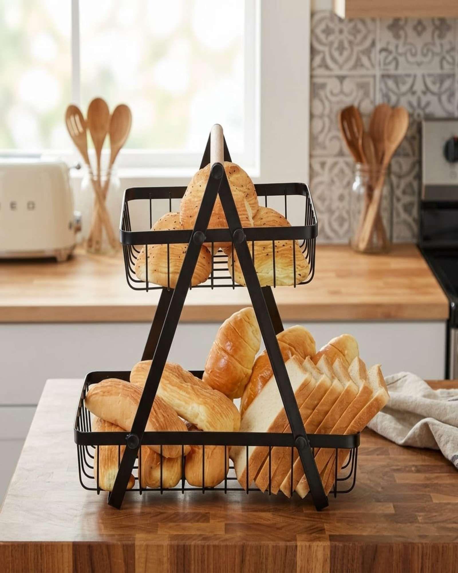 Organizador de Cocina 2 Niveles para Encimera y Alacena-4