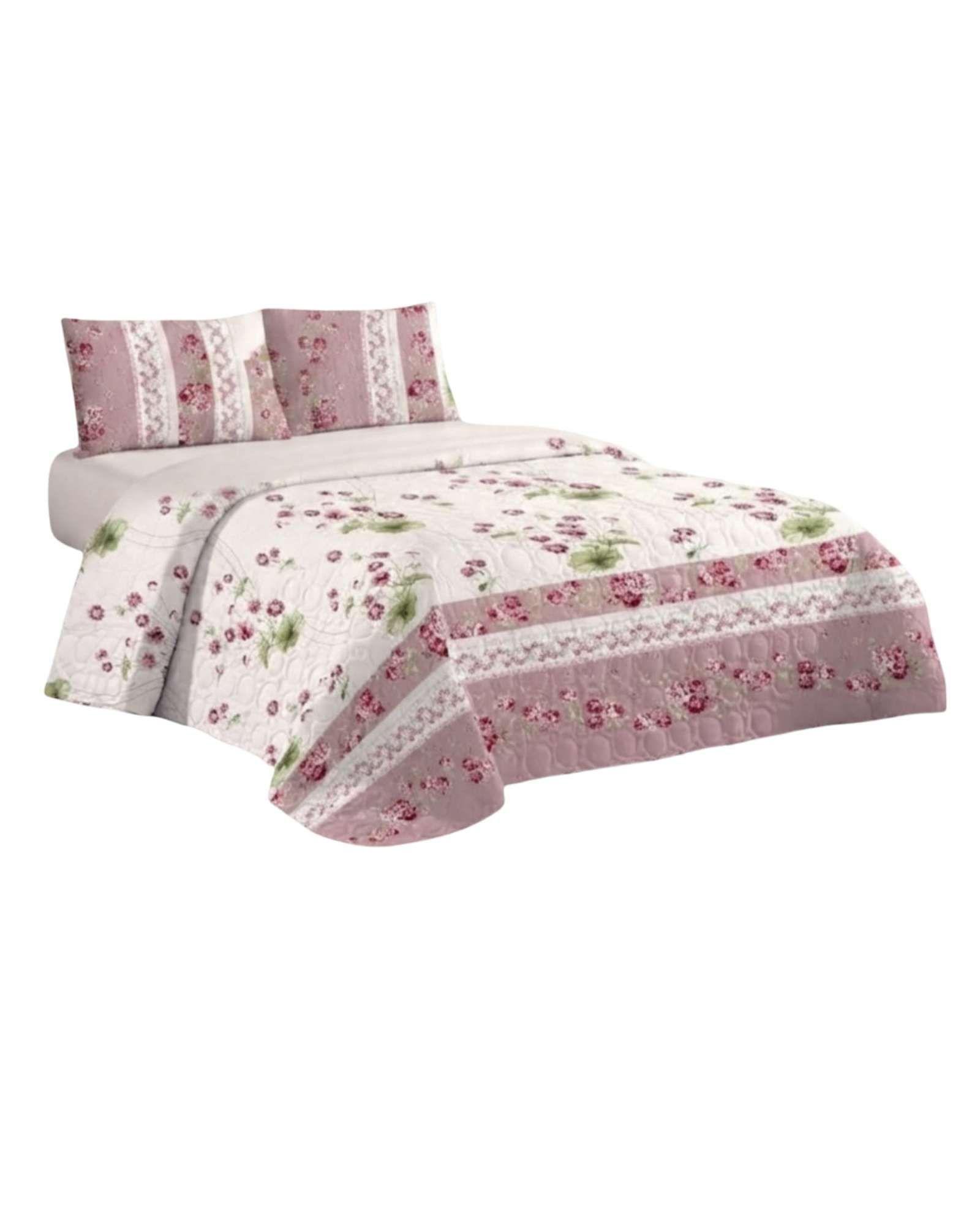 Cubrecama Quilt de Verano King Delgado Ultra Liviano + 2 Almohadas 05-5