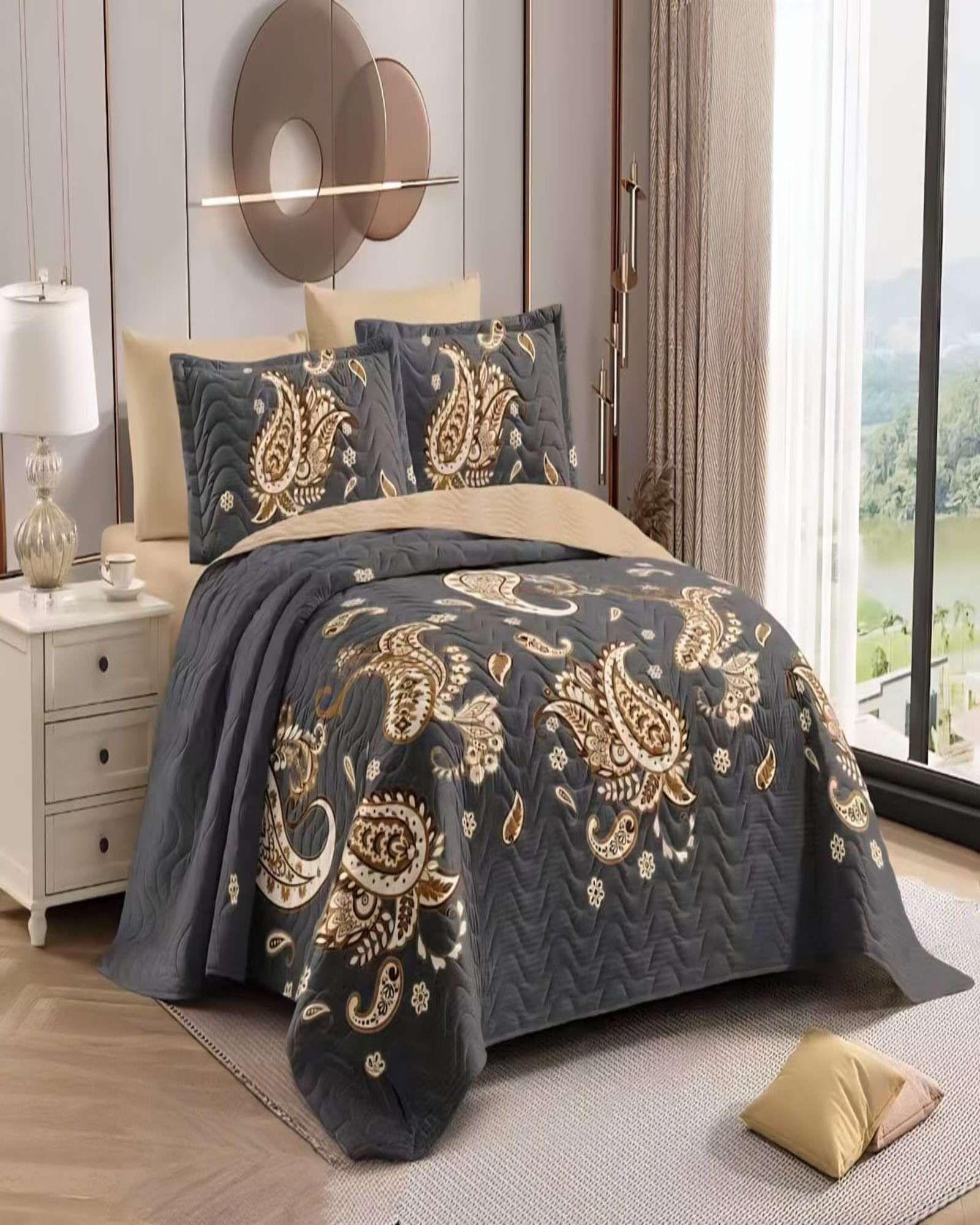 COBERTOR QUILT PRIMAVERA VERANO KING- SUPER KING V1-2