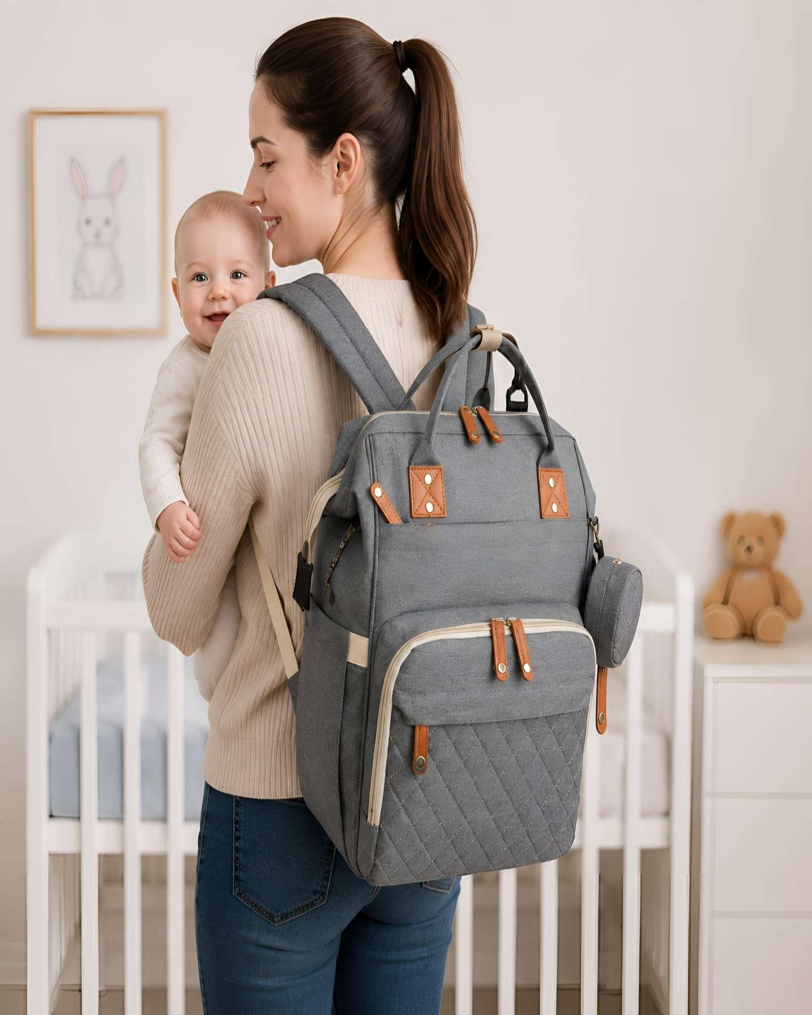 Mochila Para Bebe Maternal Multifuncion e Impermeable m2-4
