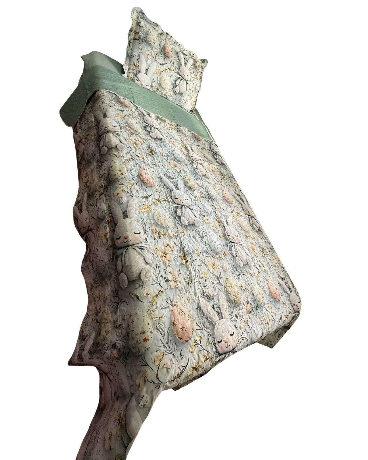 CUBRECAMA QUILT PRIMAVERA VERANO INFANTIL CONEJO-3